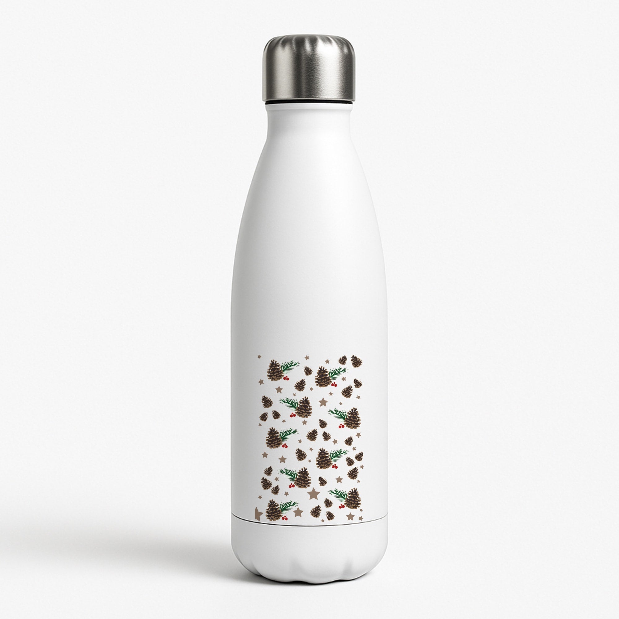 Acorn - Christmas Patterns White Water Bottle