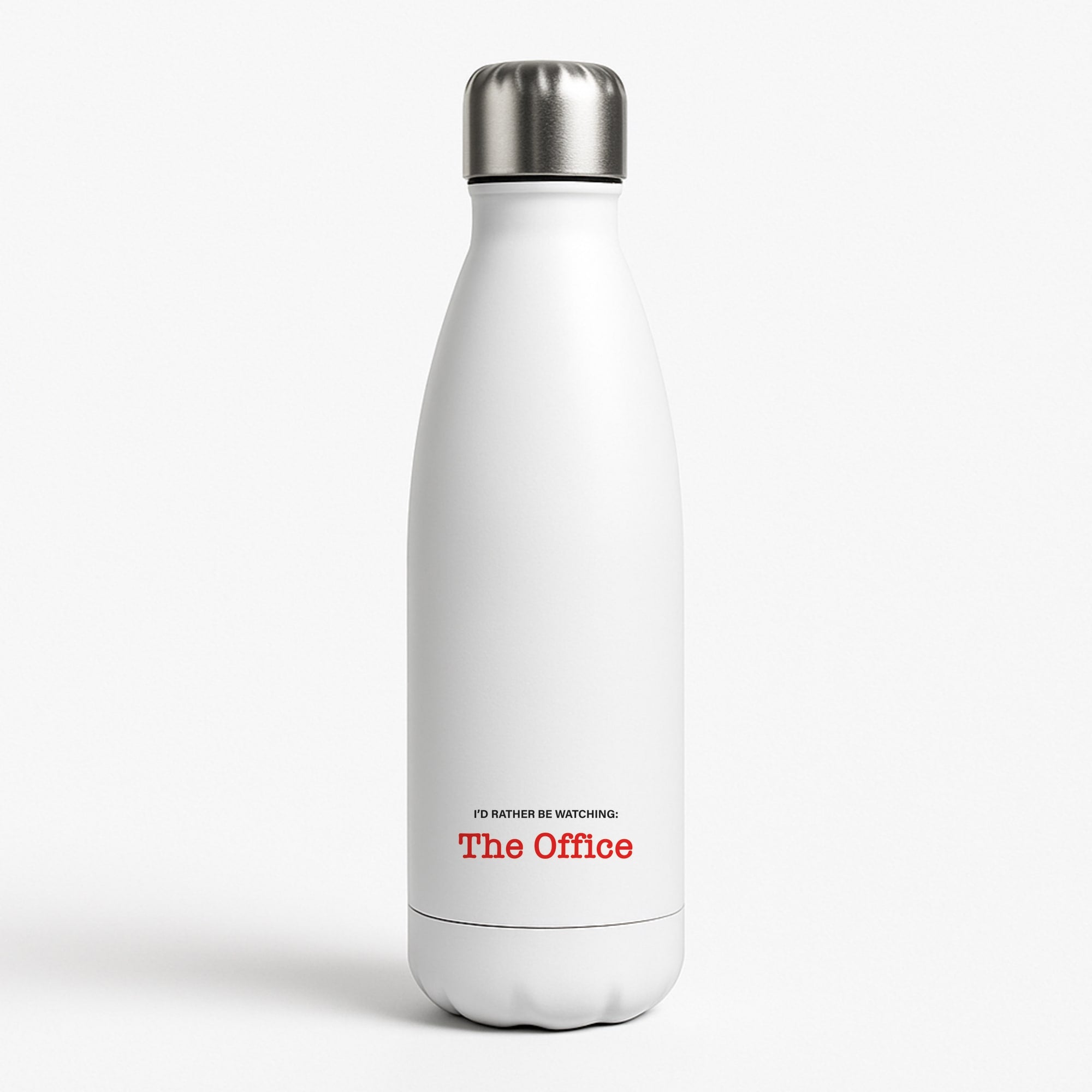 I'd Rather Be Watching The Office White Water Bottle