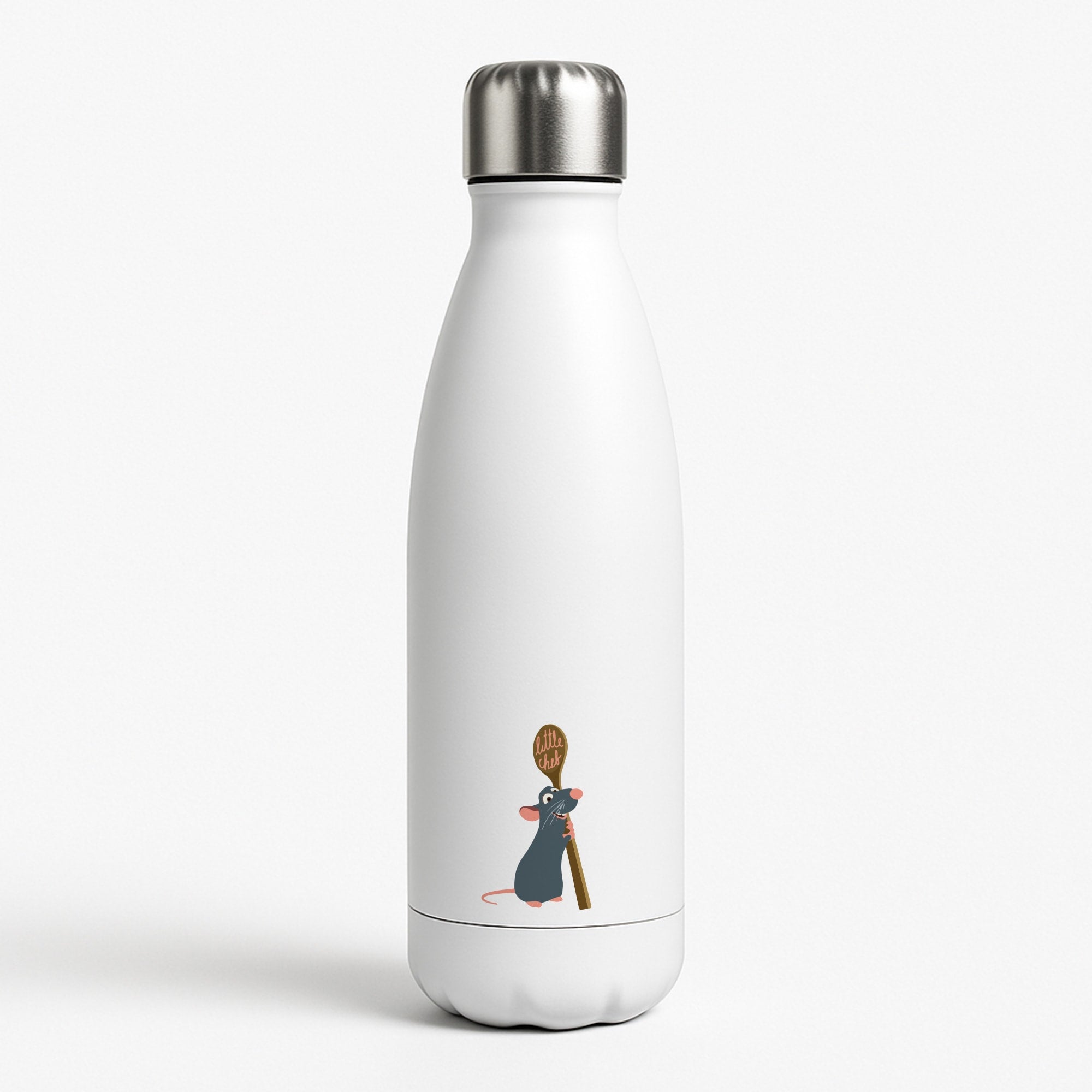 Chef Rat White Water Bottle