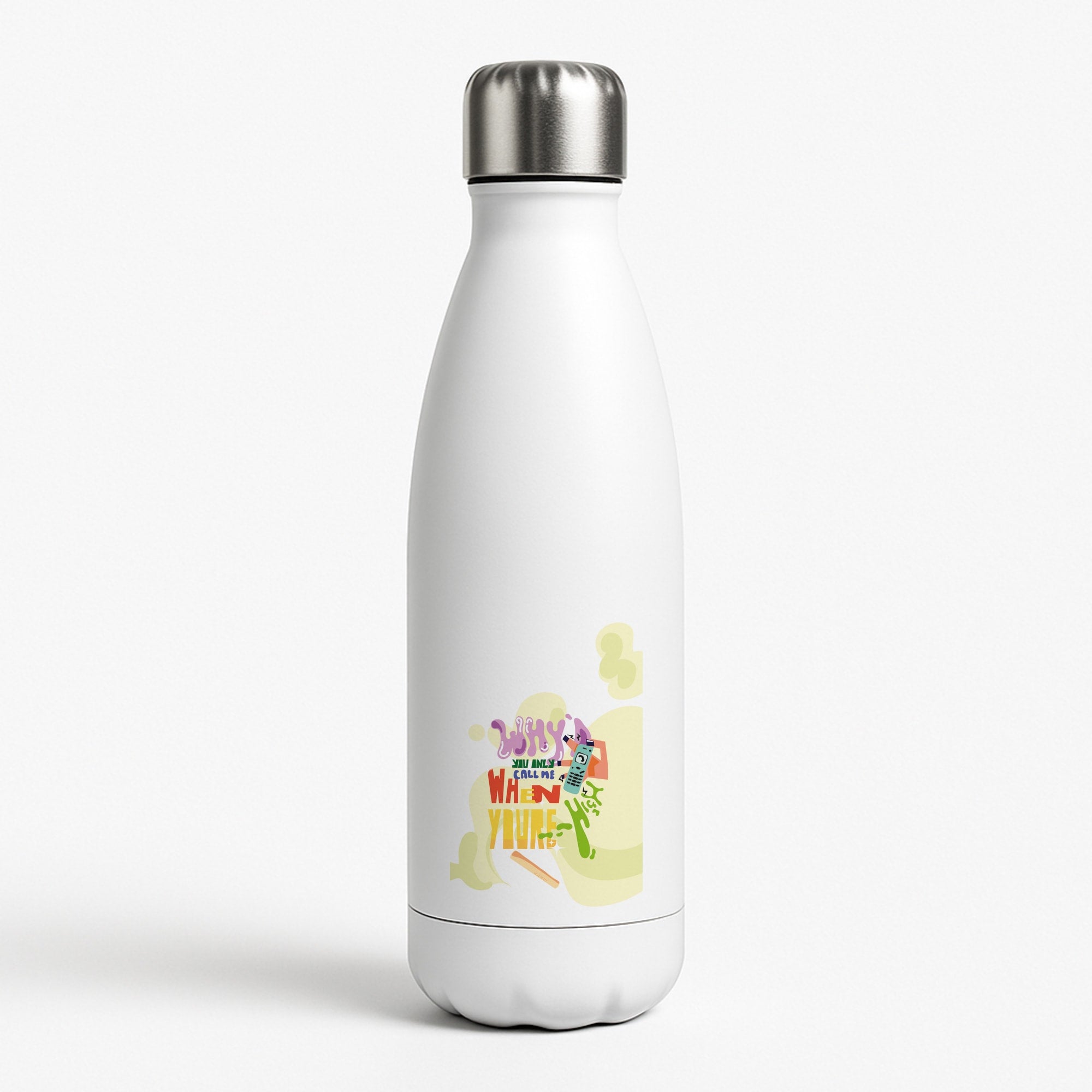 Why'd you only call me when you're high - Arctic Monkeys White Water Bottle