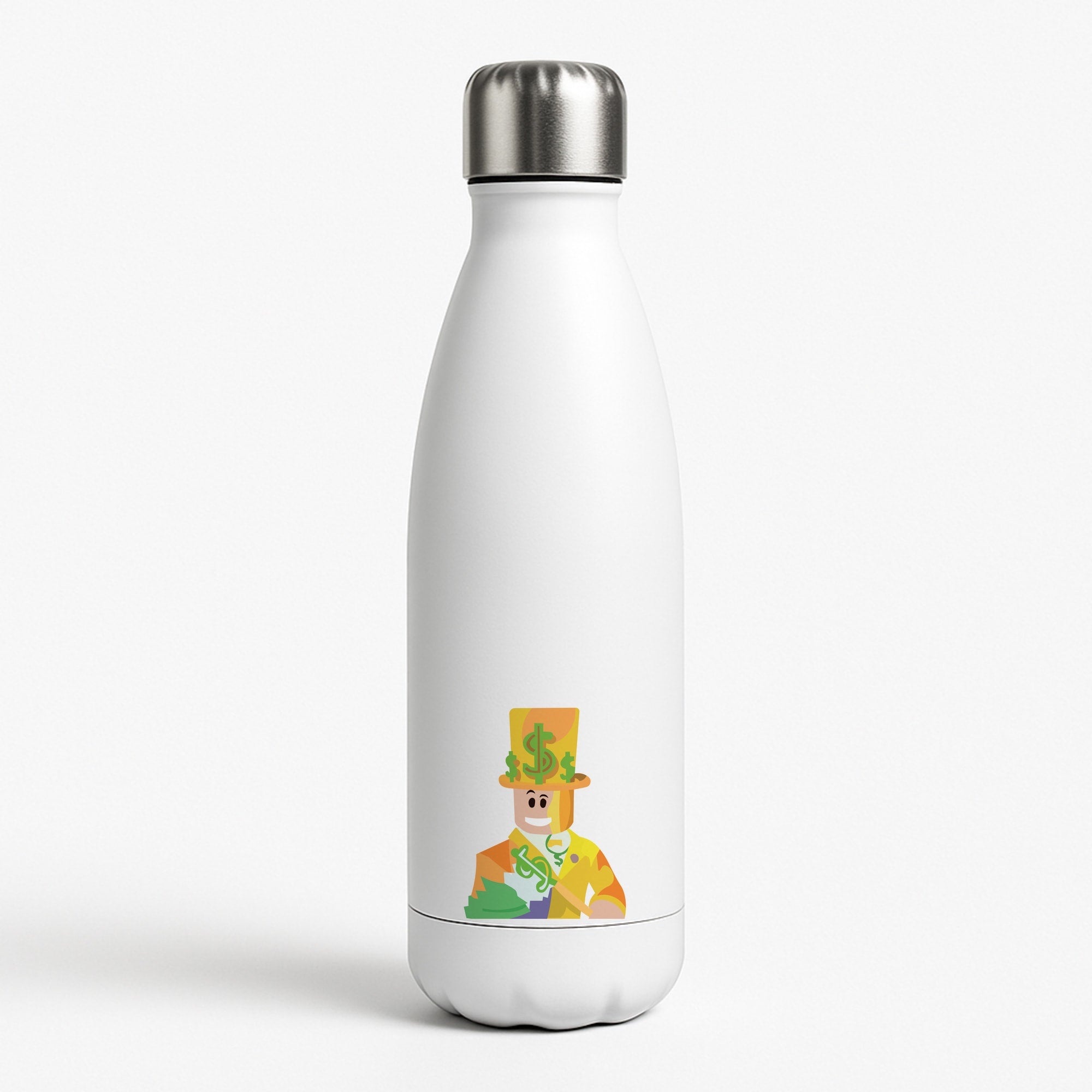Character Money White Water Bottle