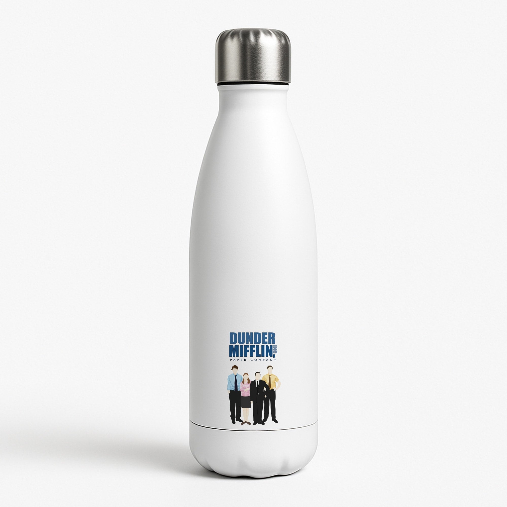 Office Cartoon - Dunder Mifflin White Water Bottle