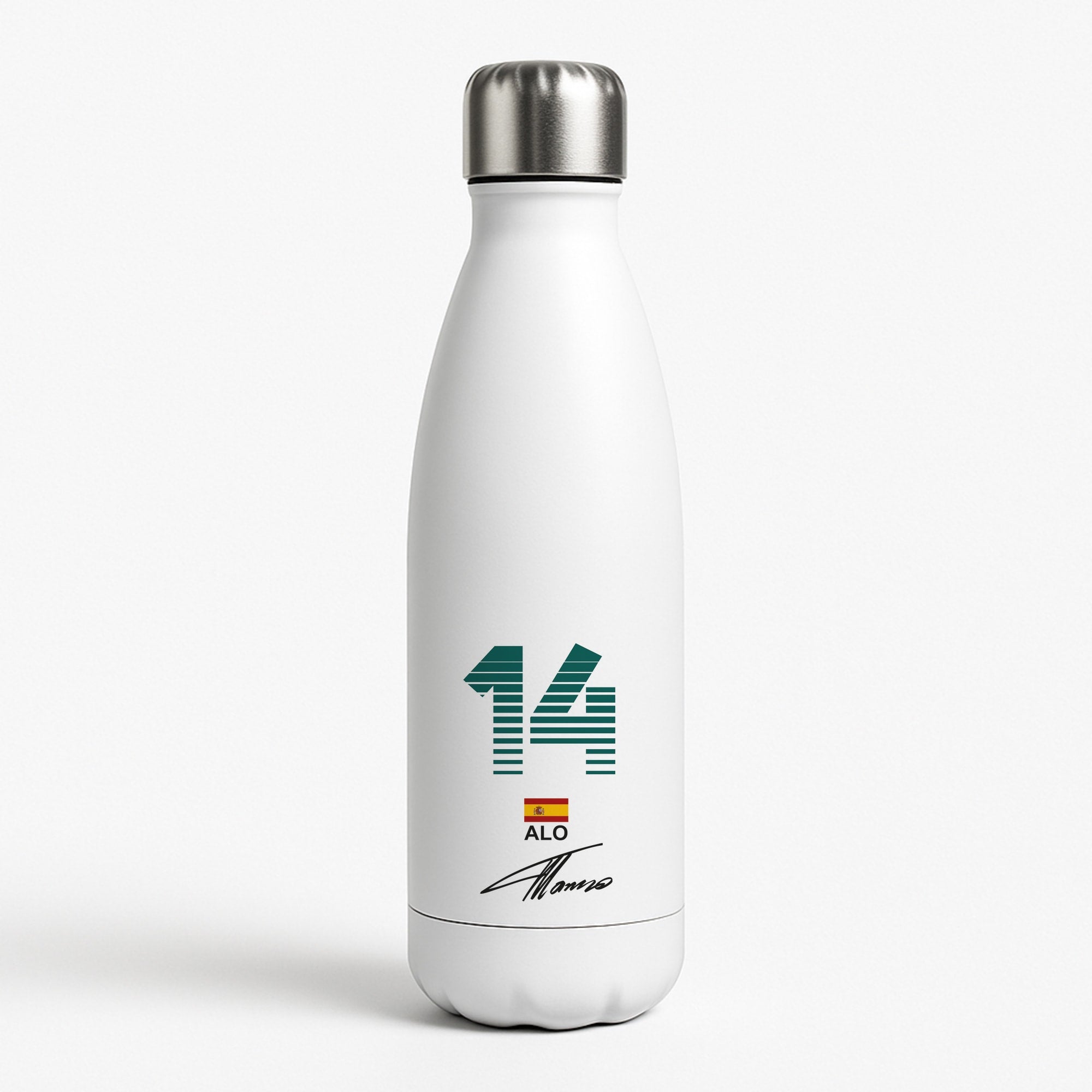Alonso - F1 White Water Bottle