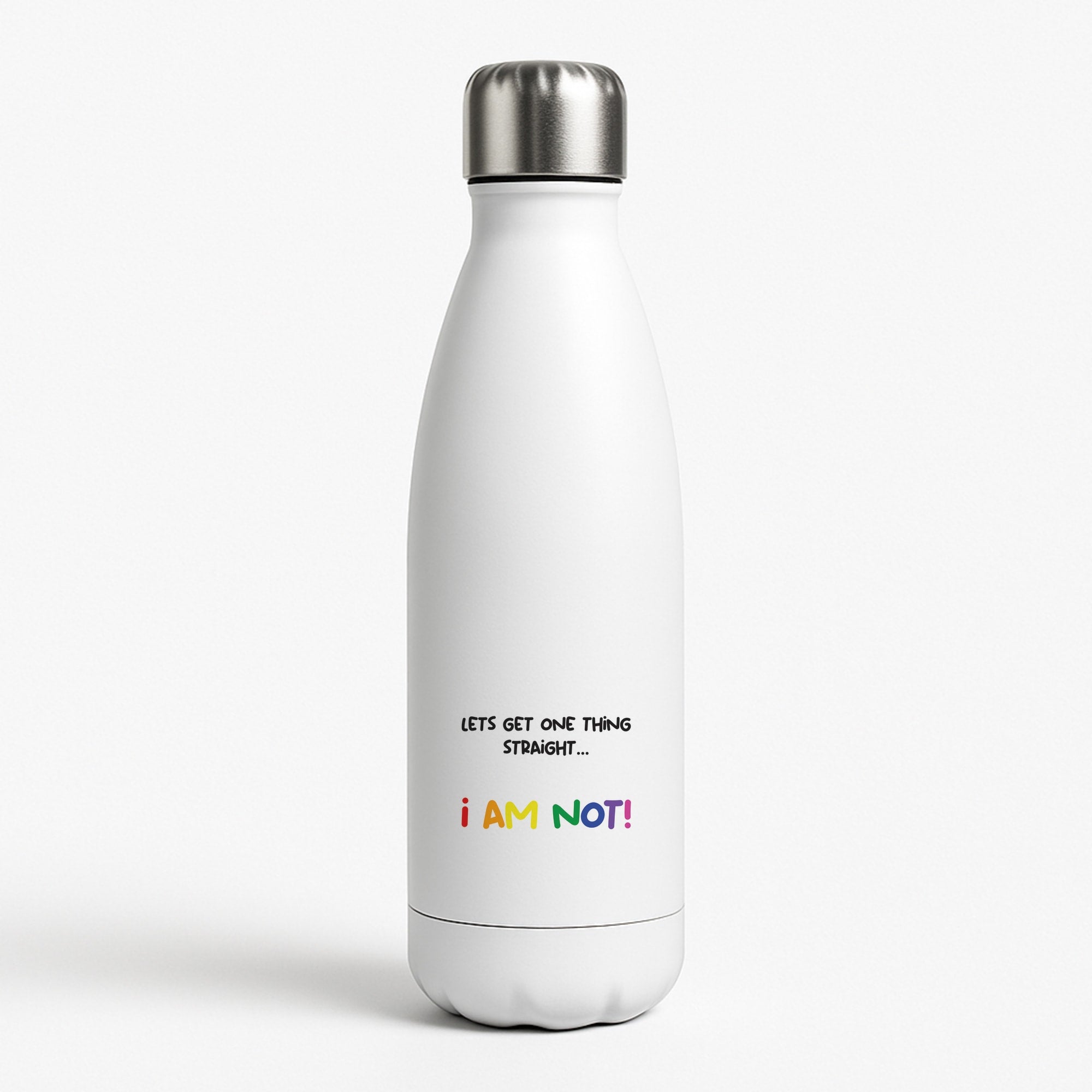 I Am Not - Pride White Water Bottle