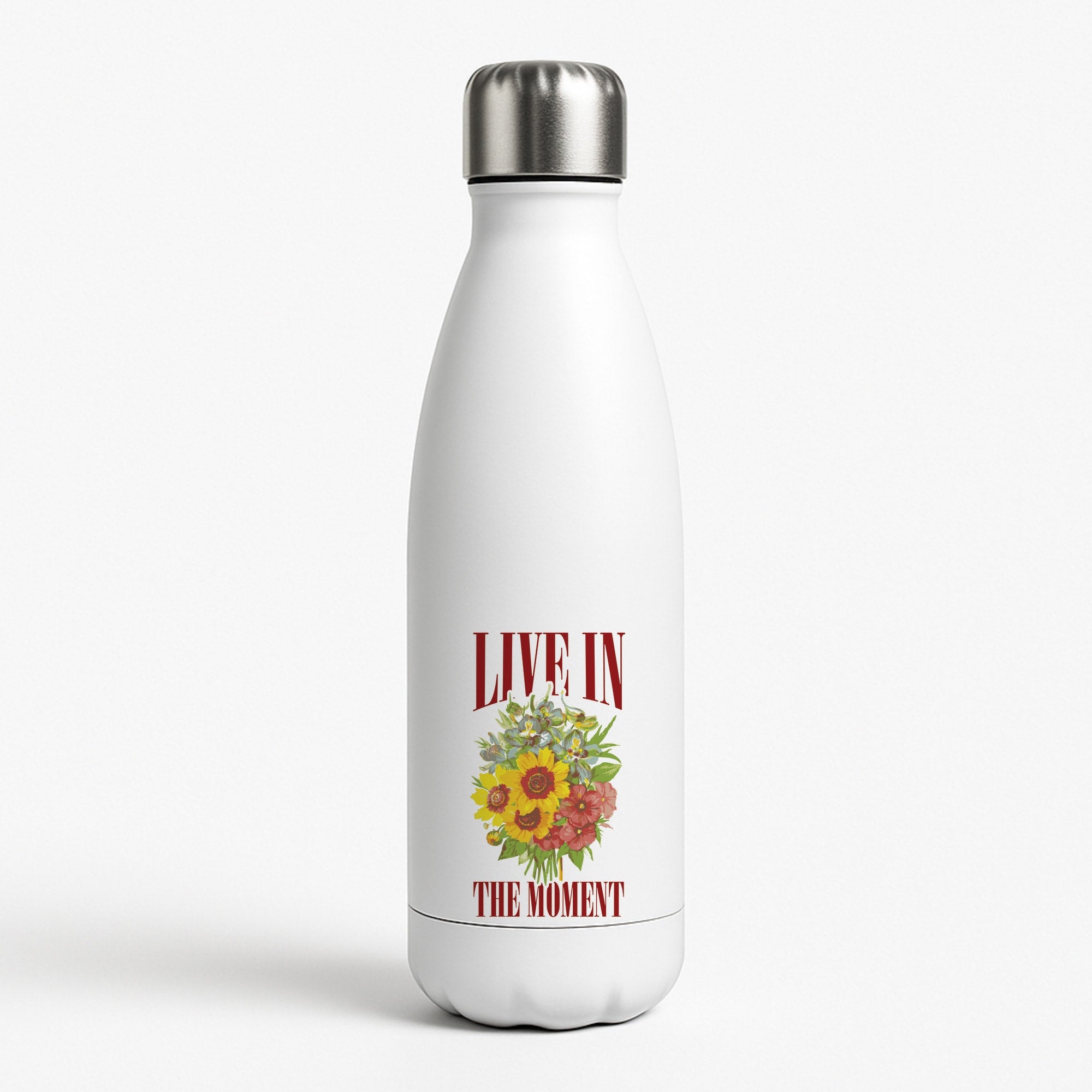 Live In The Moment White Water Bottle