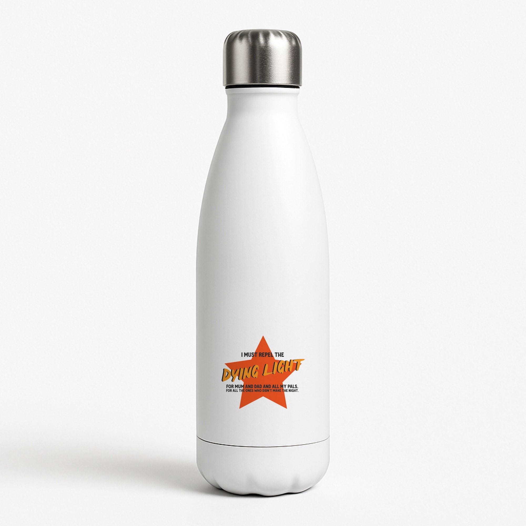 I Must Repel The Dying Light - Fender White Water Bottle