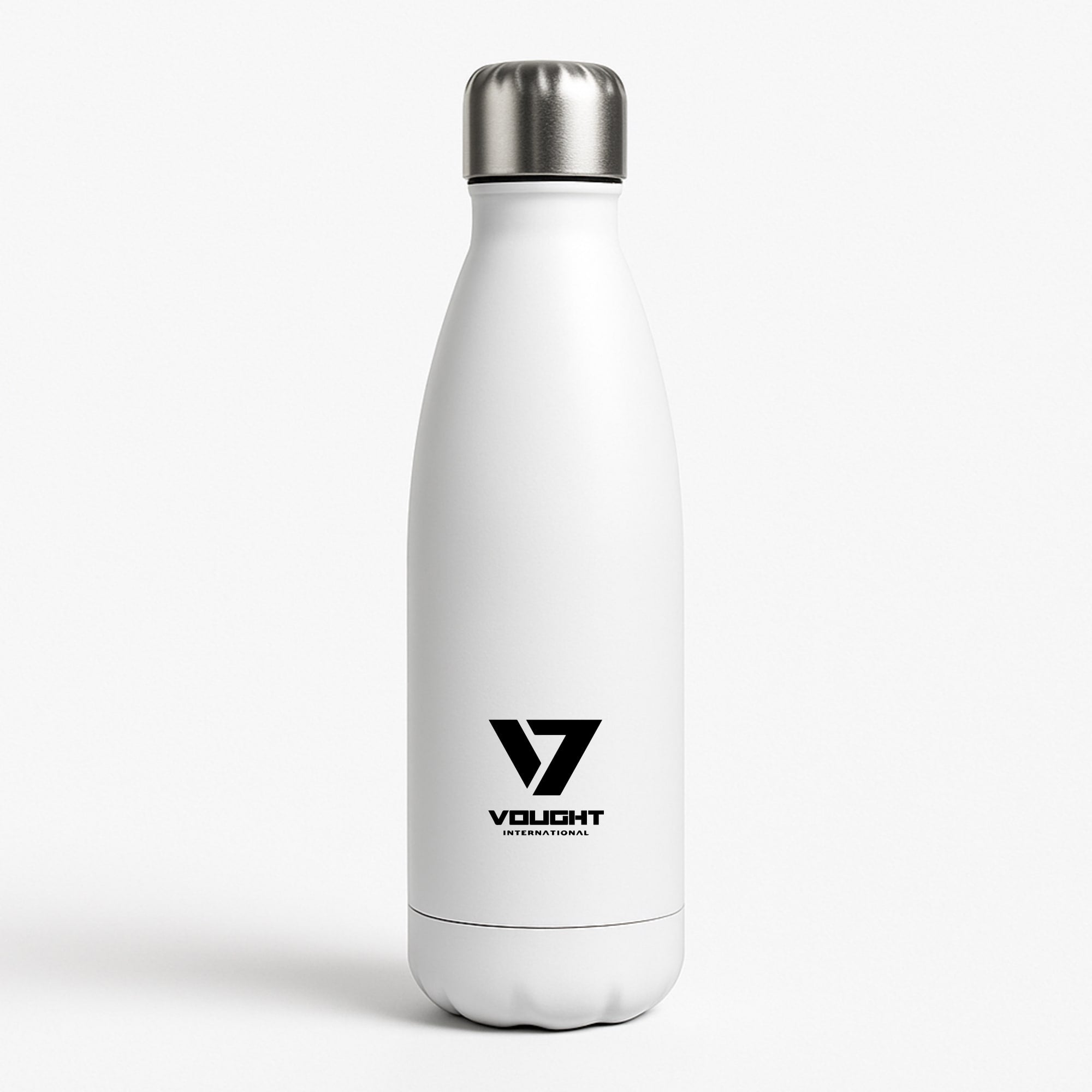 Vought Logo White Water Bottle