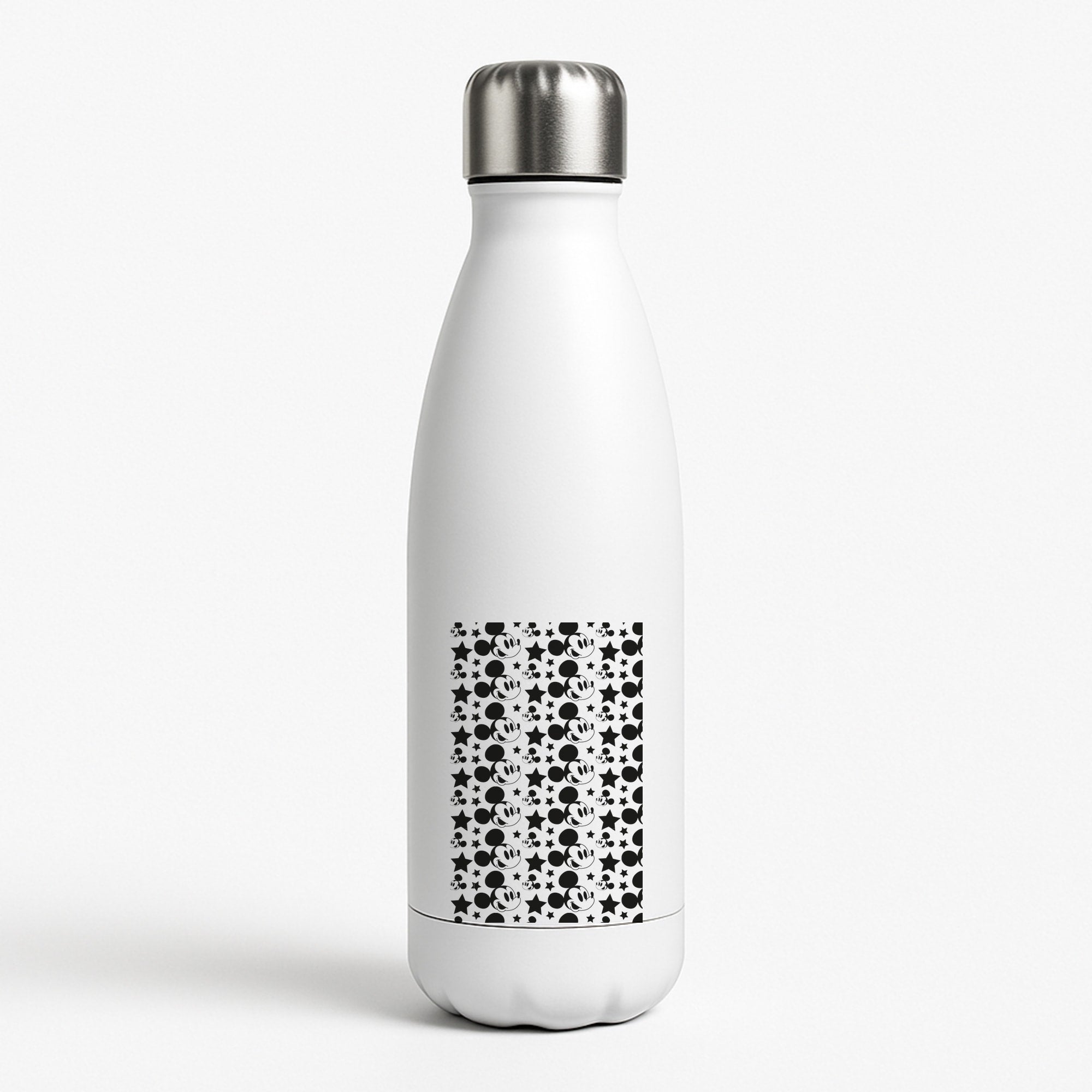 Fairytale Mouse Pattern White Water Bottle
