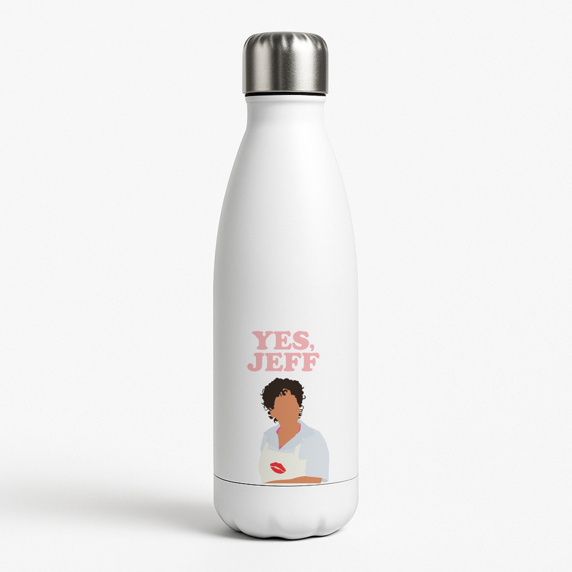 Yes Jeff White Water Bottle