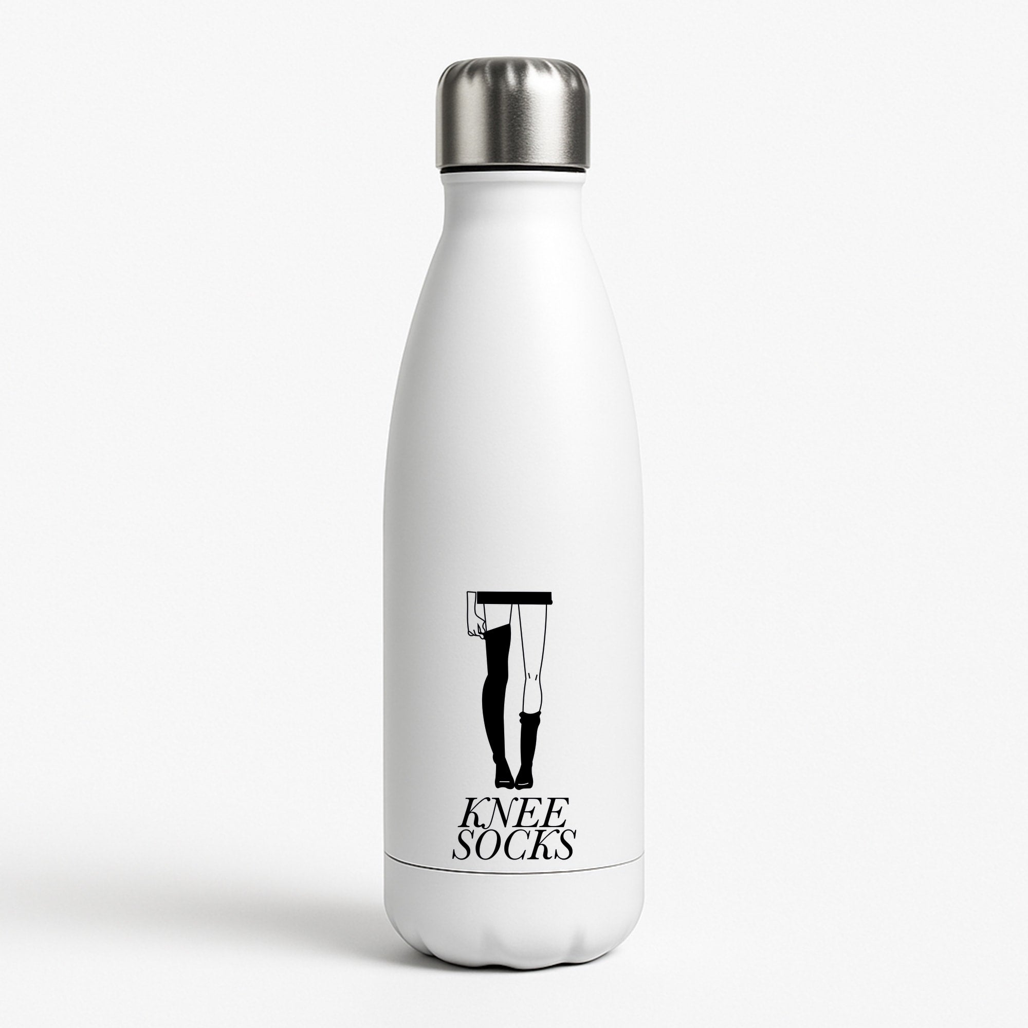 Knee Socks White Water Bottle