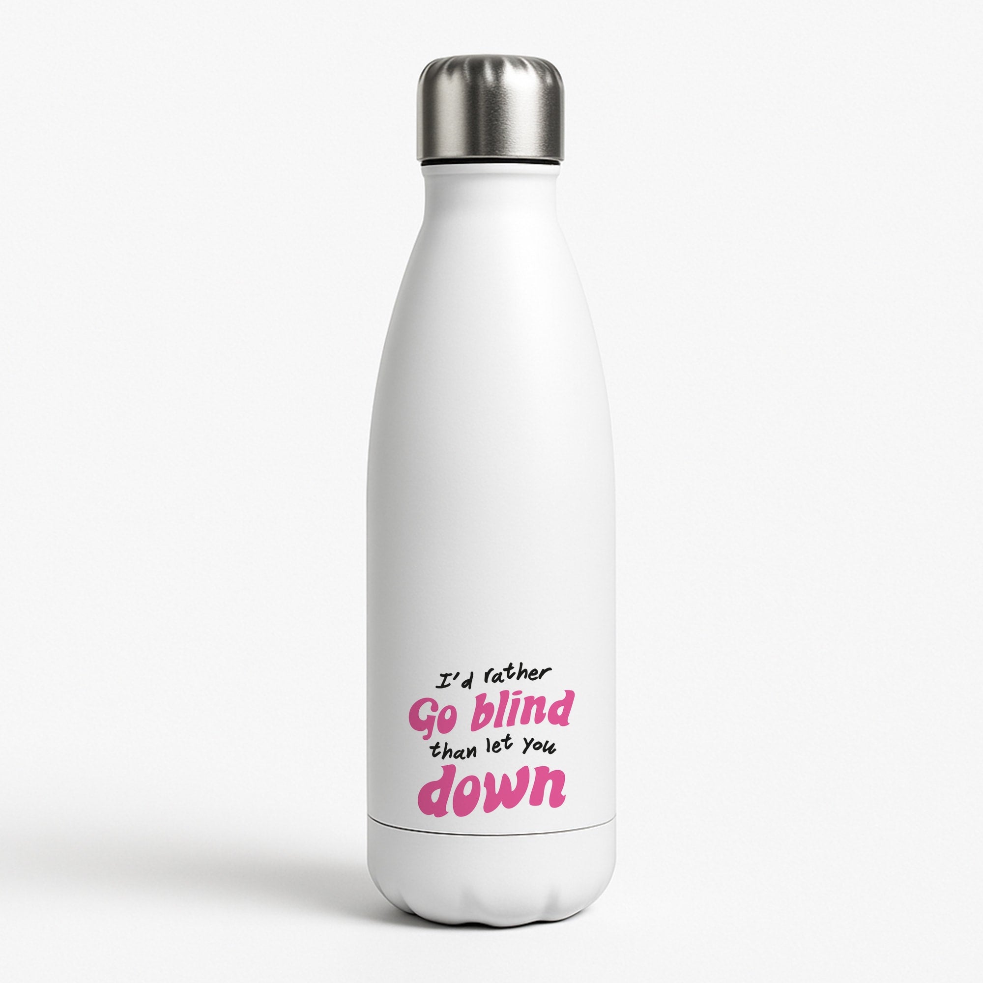 I'd Rather Go Blind White Water Bottle
