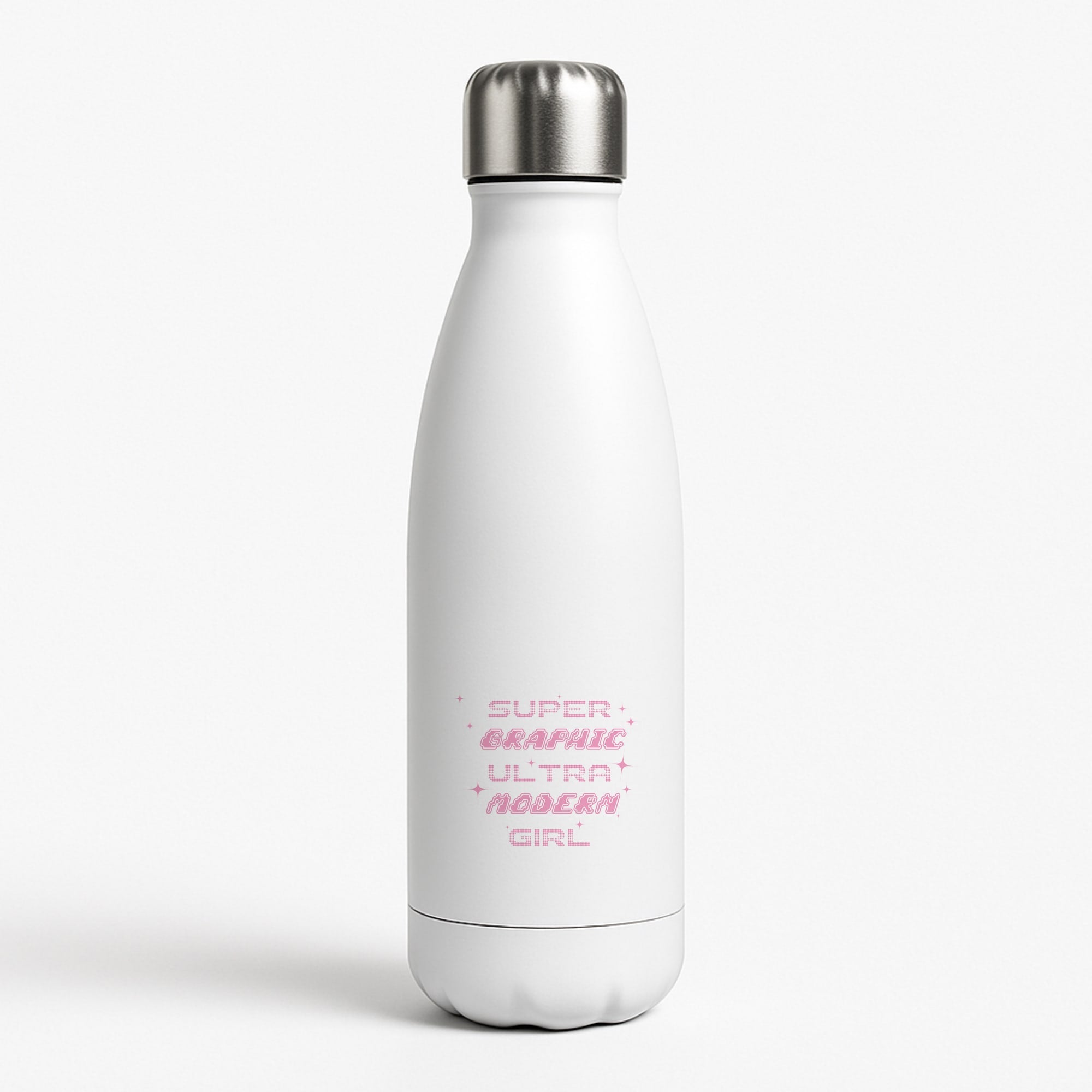 Super Graphic Ultra Modern Girl - Chappell White Water Bottle