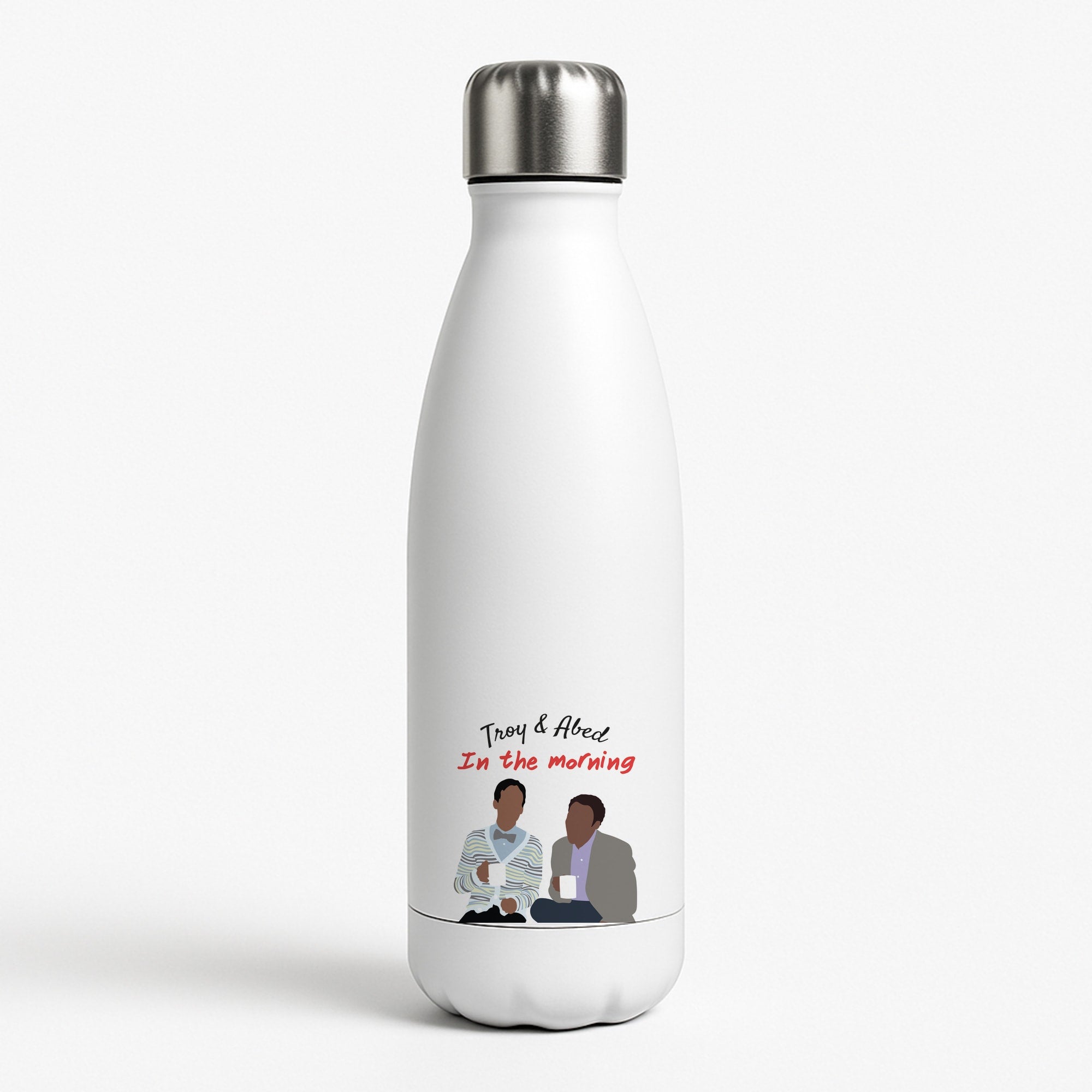 Troy And Abed In The Morning - Community White Water Bottle
