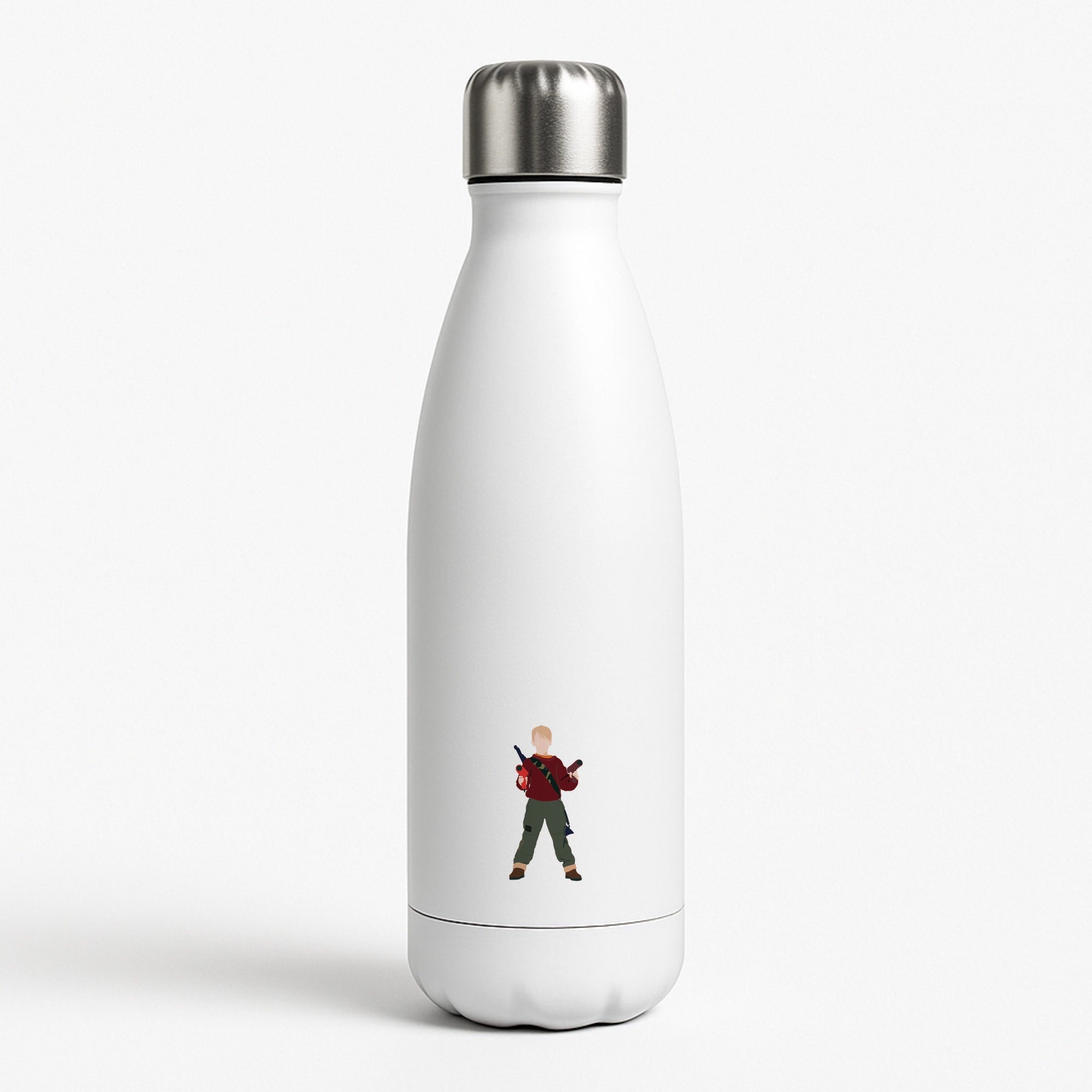 Kevin And Hairdryers White Water Bottle