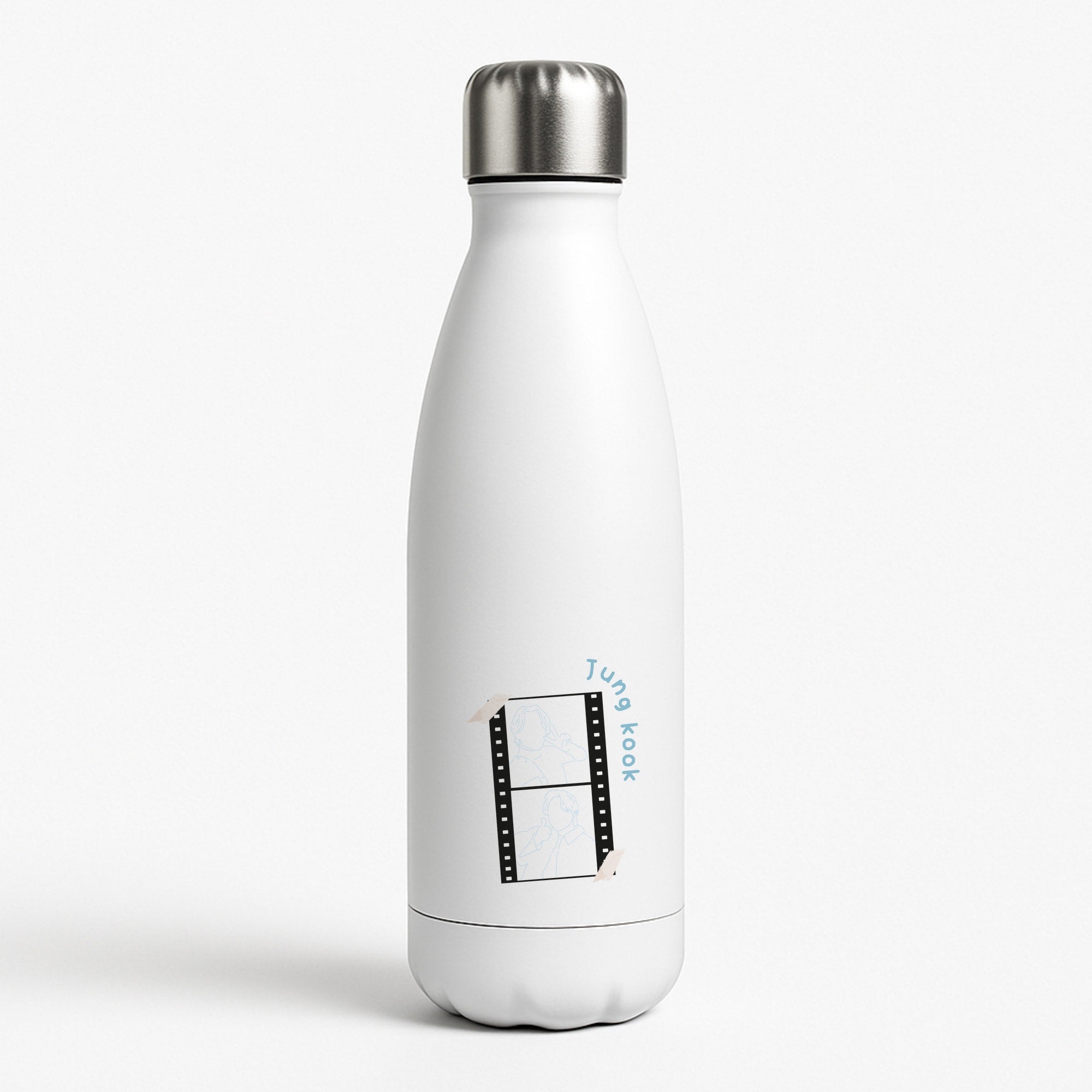 Jung Kook - K Pop White Water Bottle