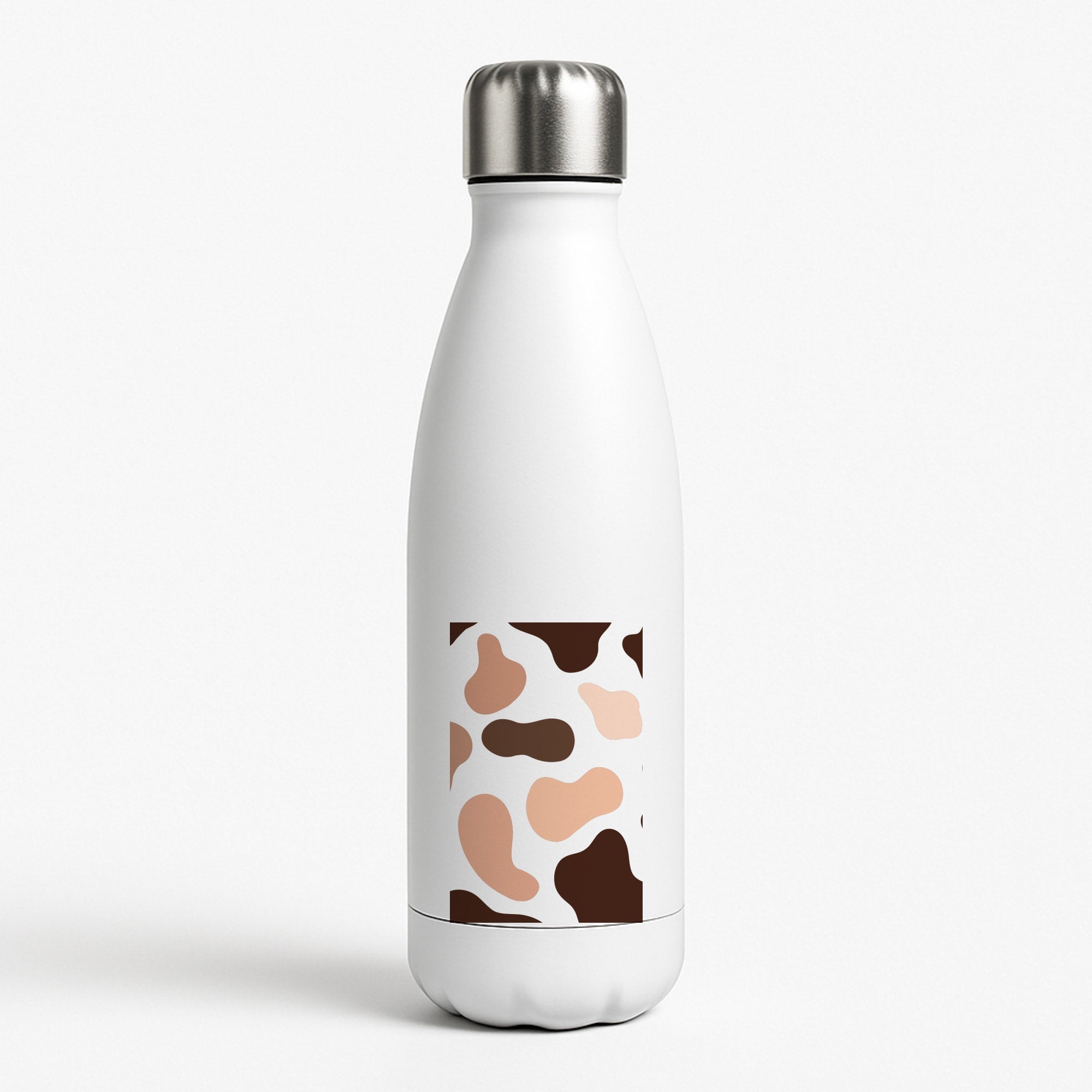 Cowprint Nude White Water Bottle