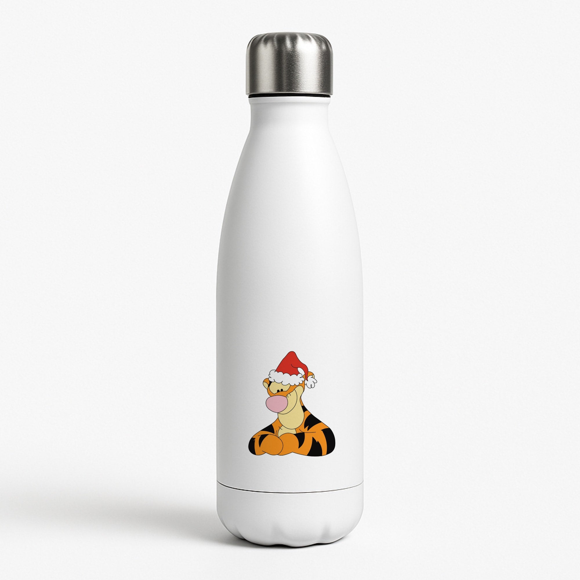 Tiger Pattern Christmas Water Bottle