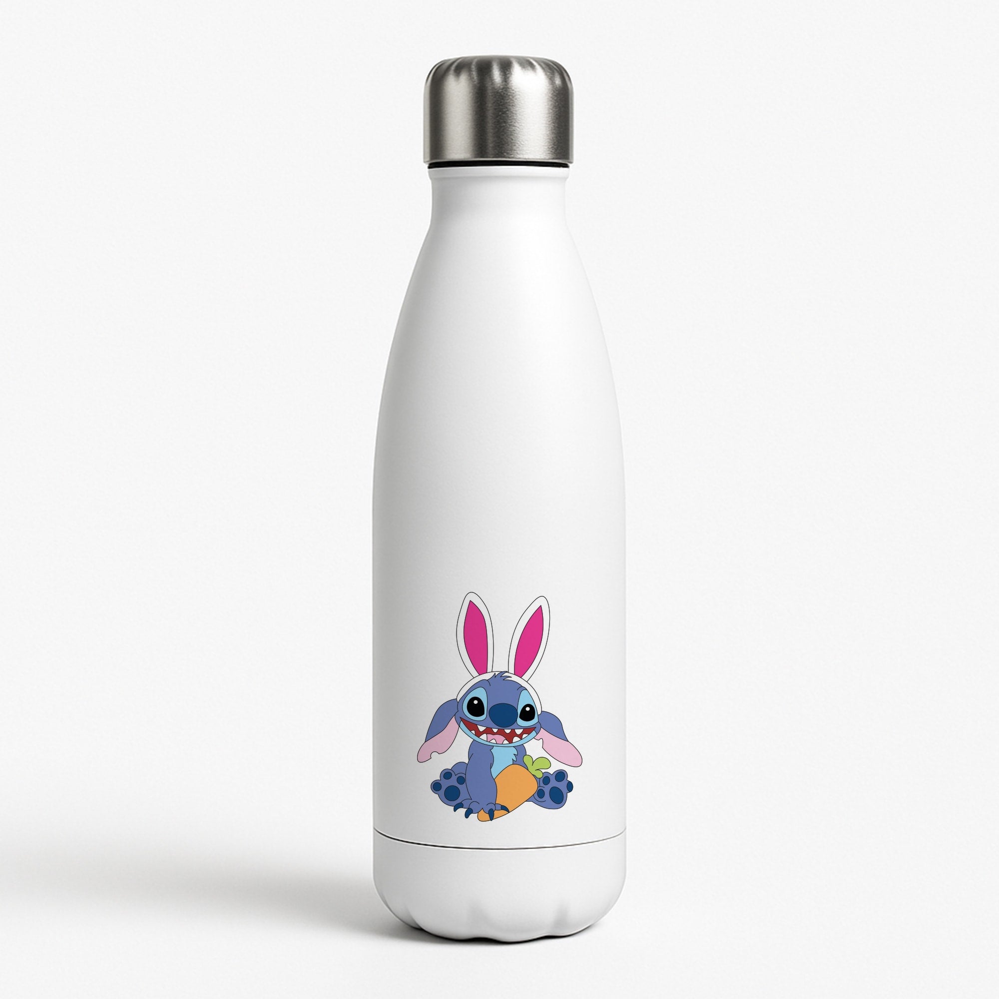 Easter Bunny Blue Alien White Water Bottle