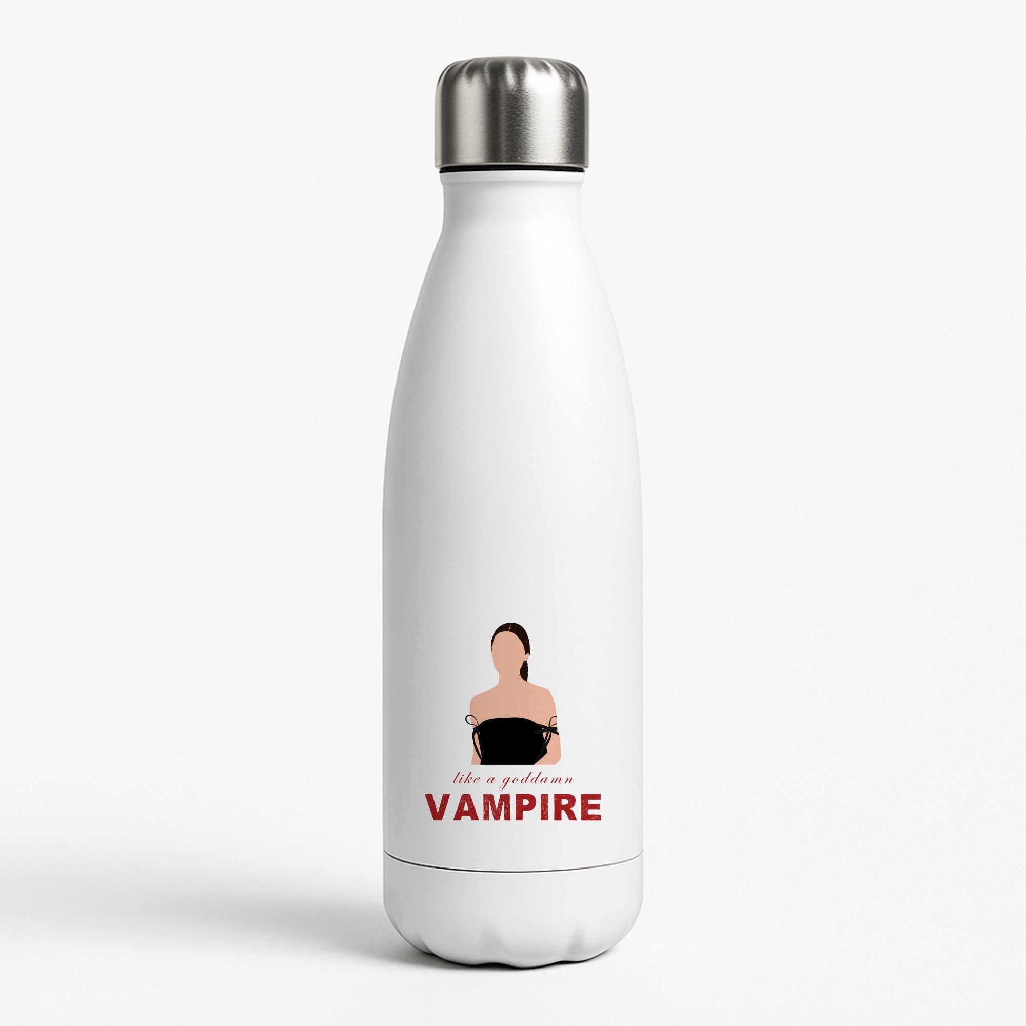 Goddamn Vampire White Water Bottle