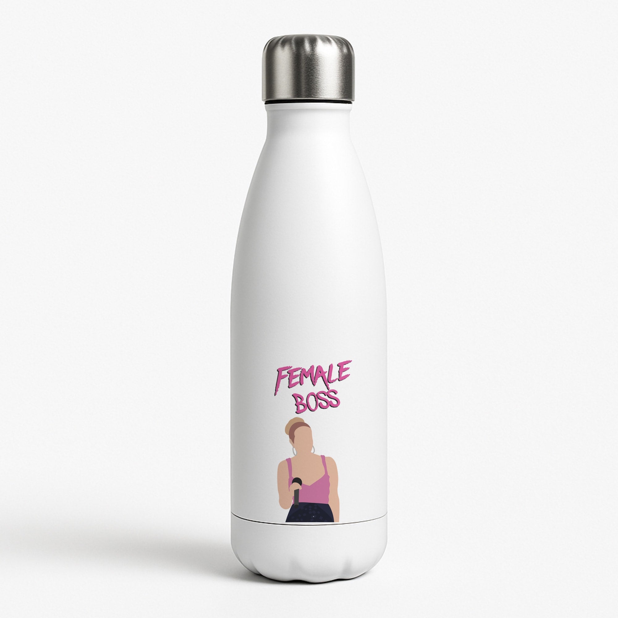 Female Boss - White Water Bottle