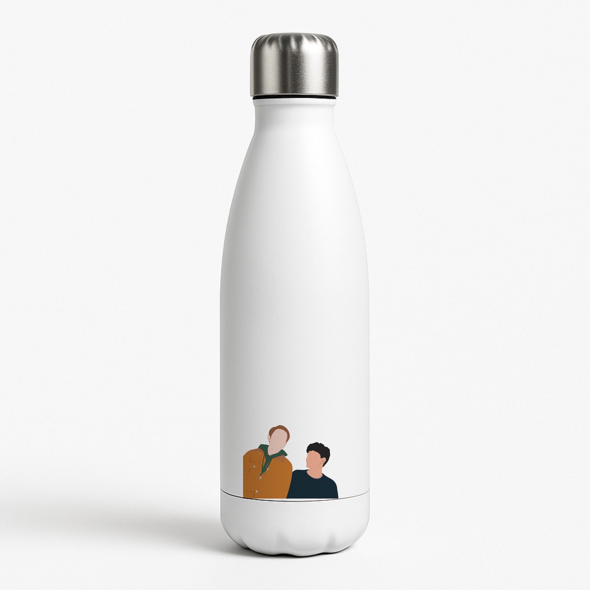 Nick And Charlie - Heart TV White Water Bottle
