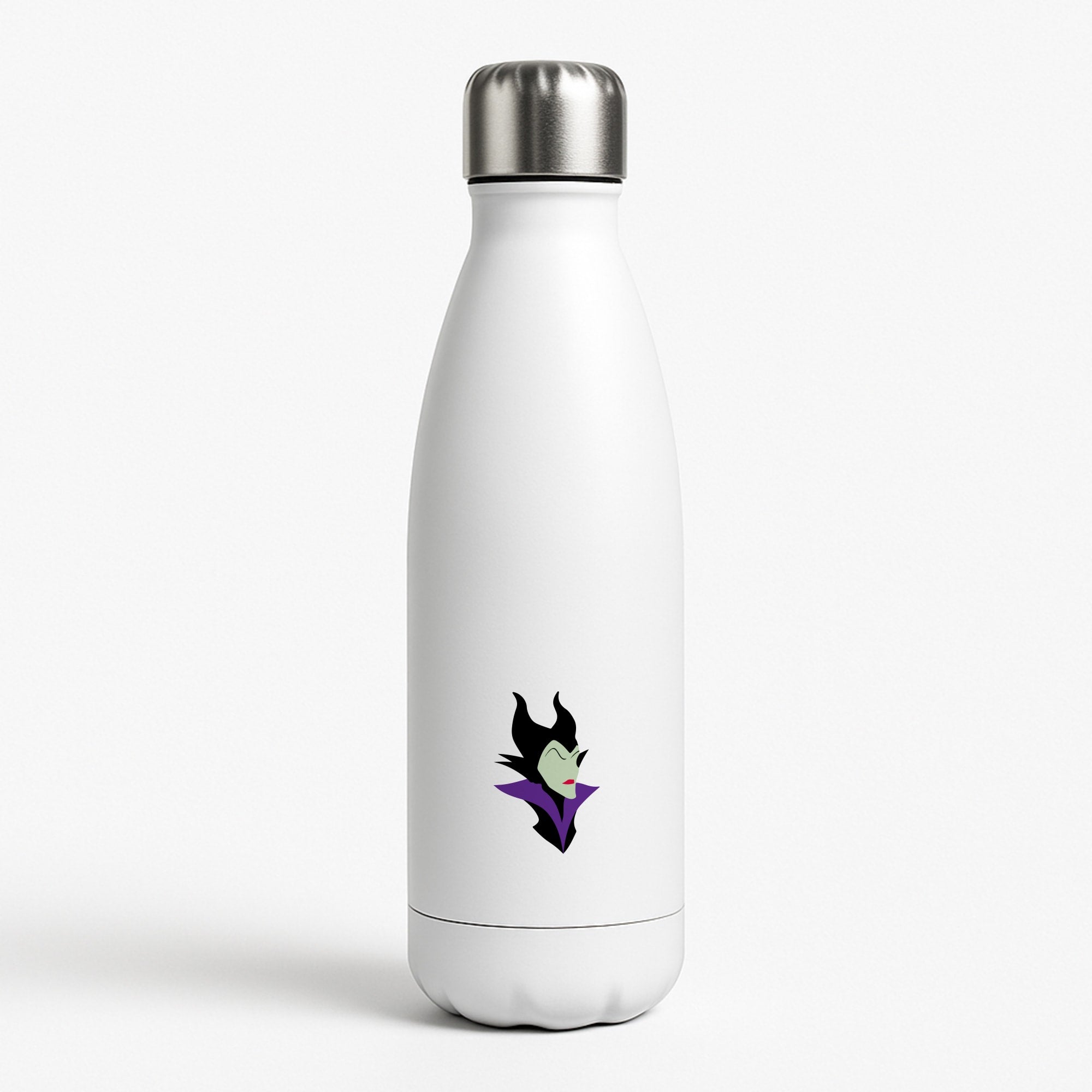 Maleficent White Water Bottle