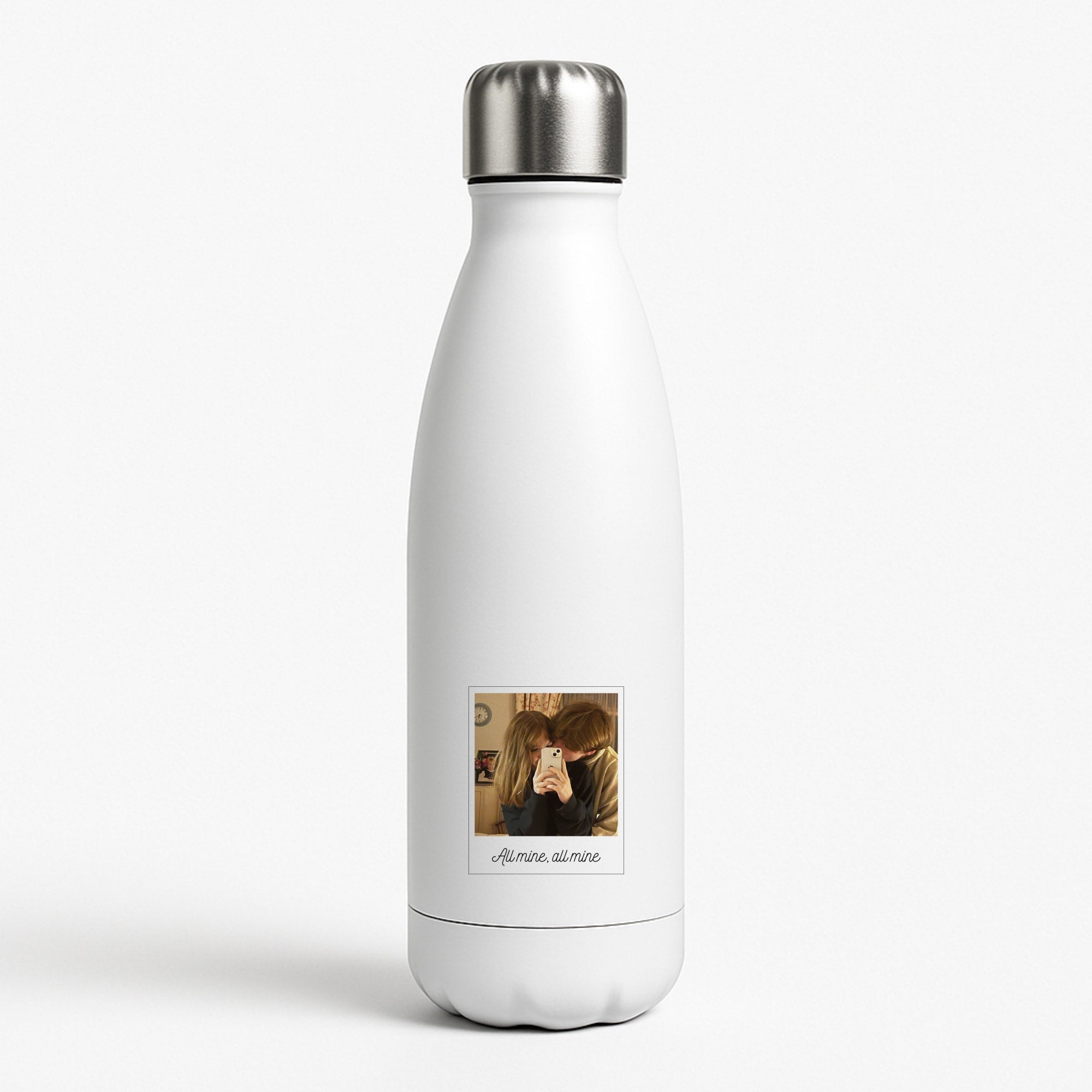 All Mine, All Mine - Personalised Couples White Water Bottle