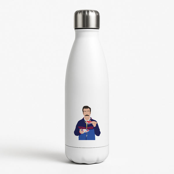 Ted Drinking Tea White Water Bottle