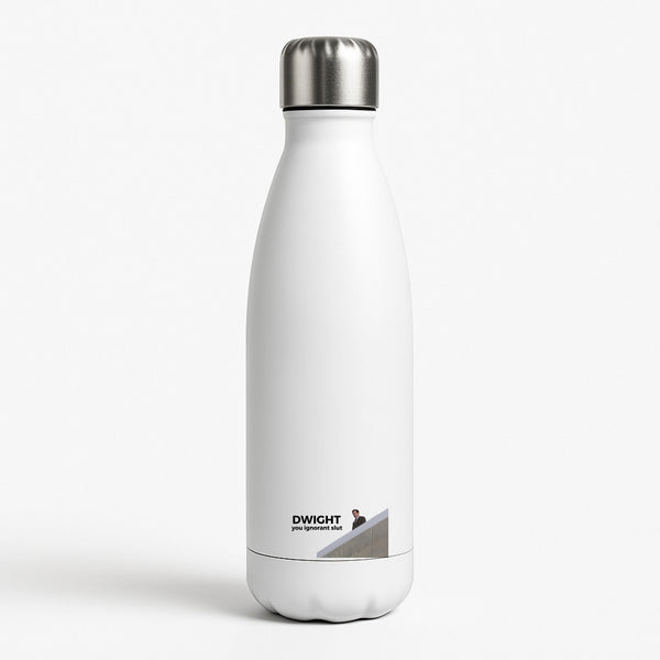 Dwight, You Ignorant Slut White Water Bottle