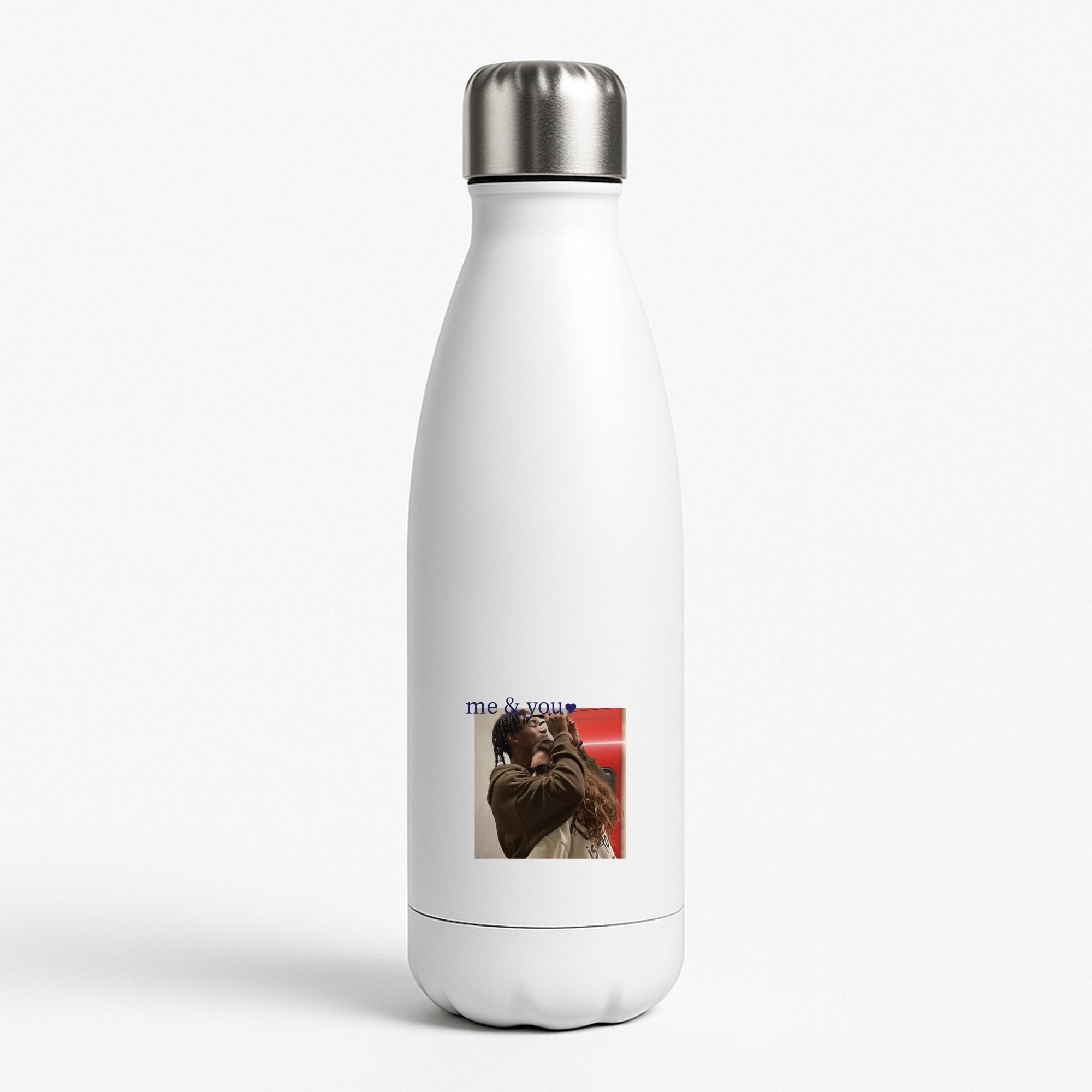 Me And You - Personalised Couples Water Bottle