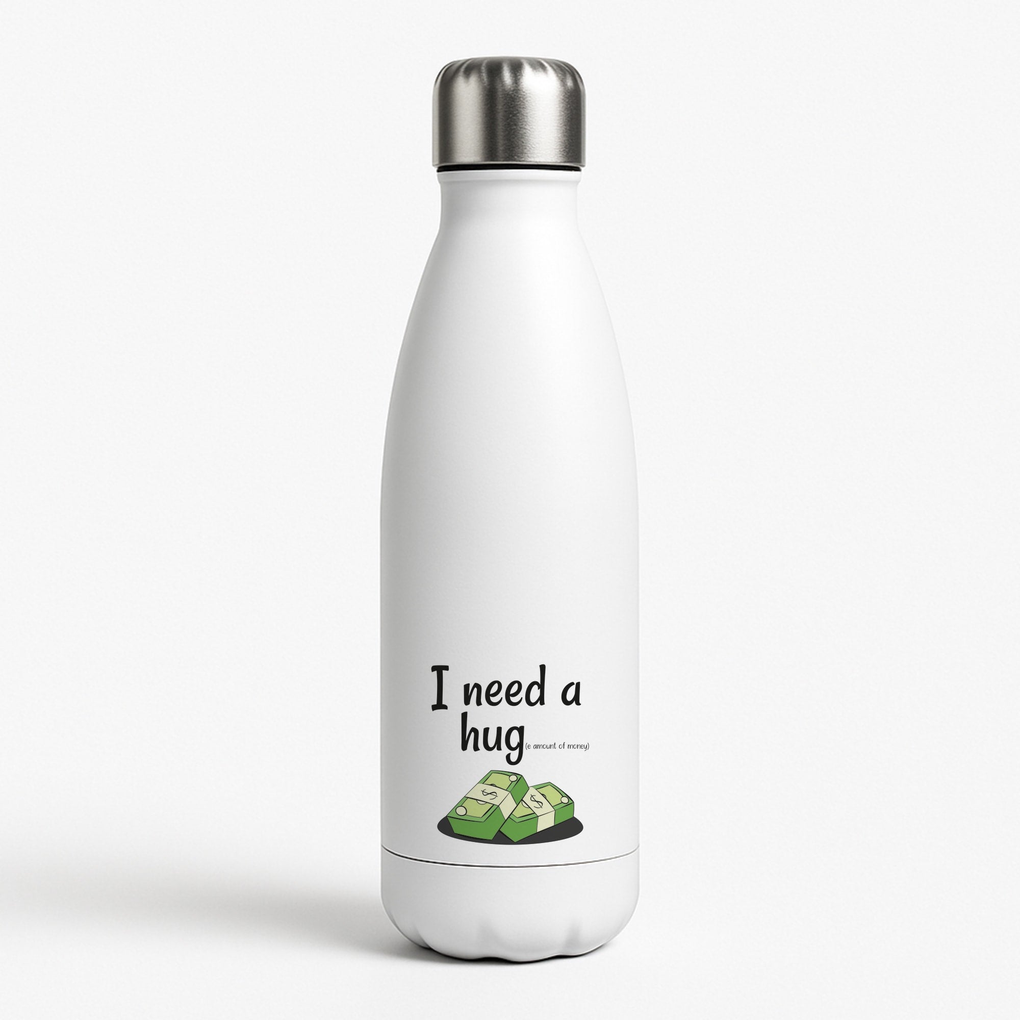 I Need A Hug - Funny Quotes White Water Bottle