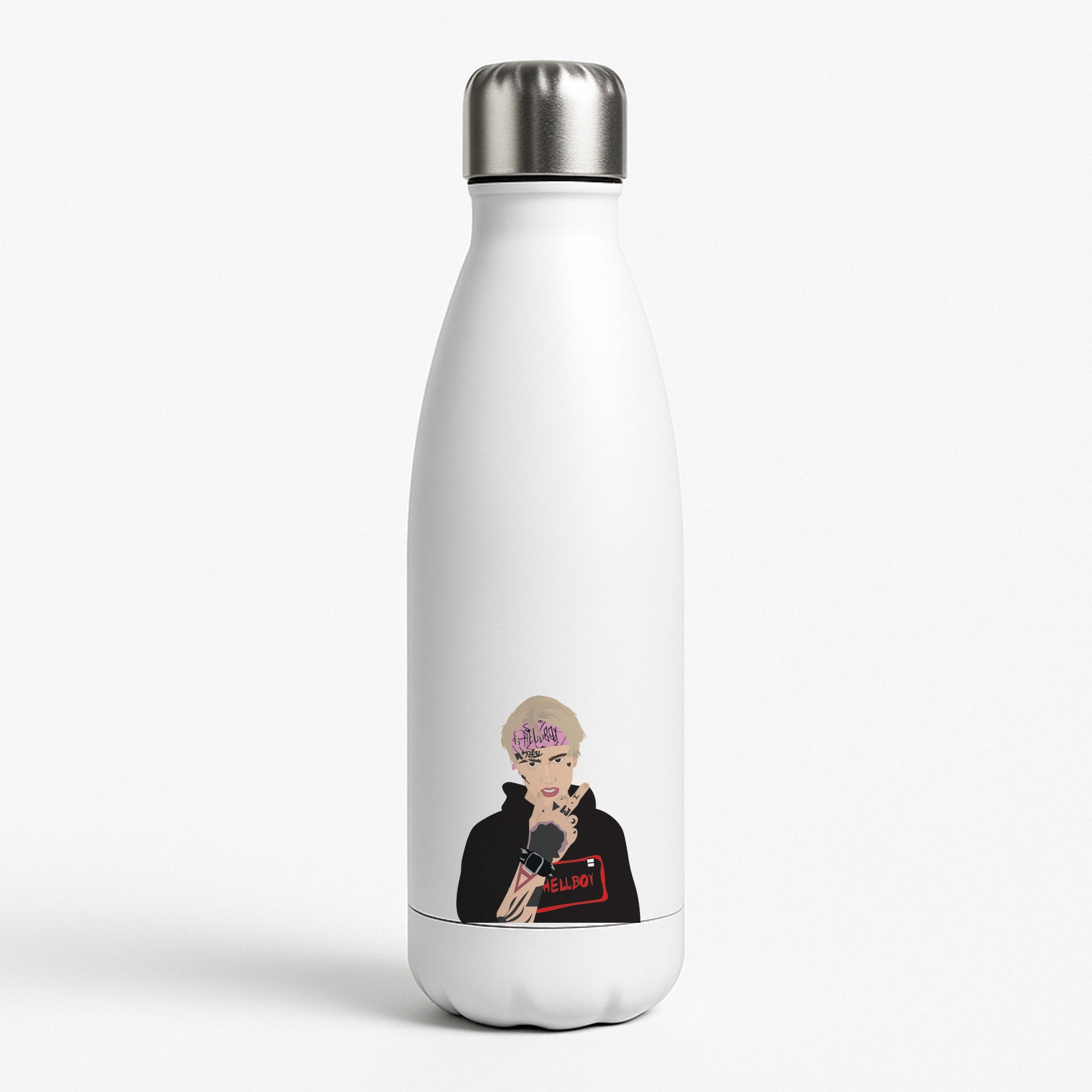 Pink Bandana - Peep White Water Bottle
