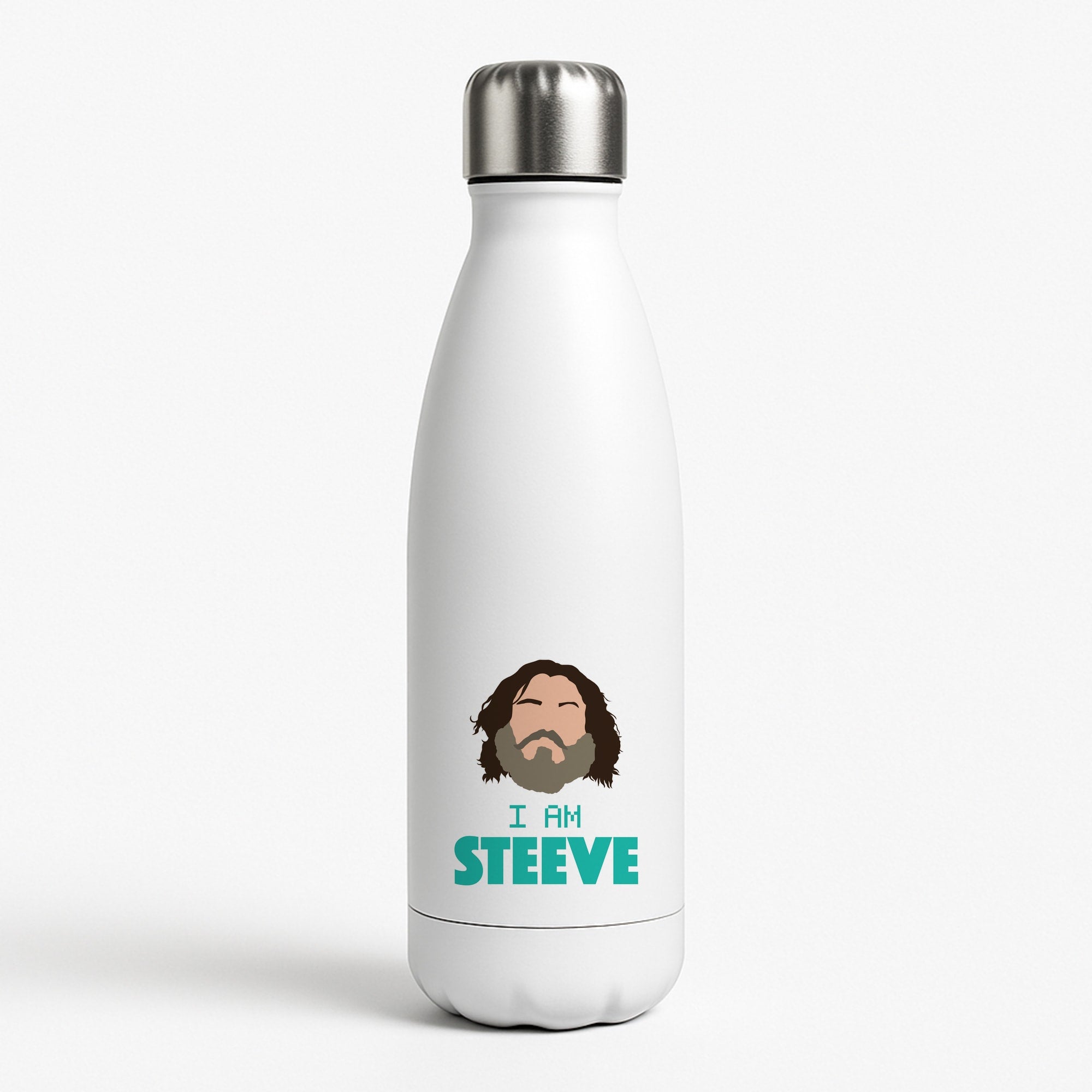 Jack I Am Steve White Water Bottle