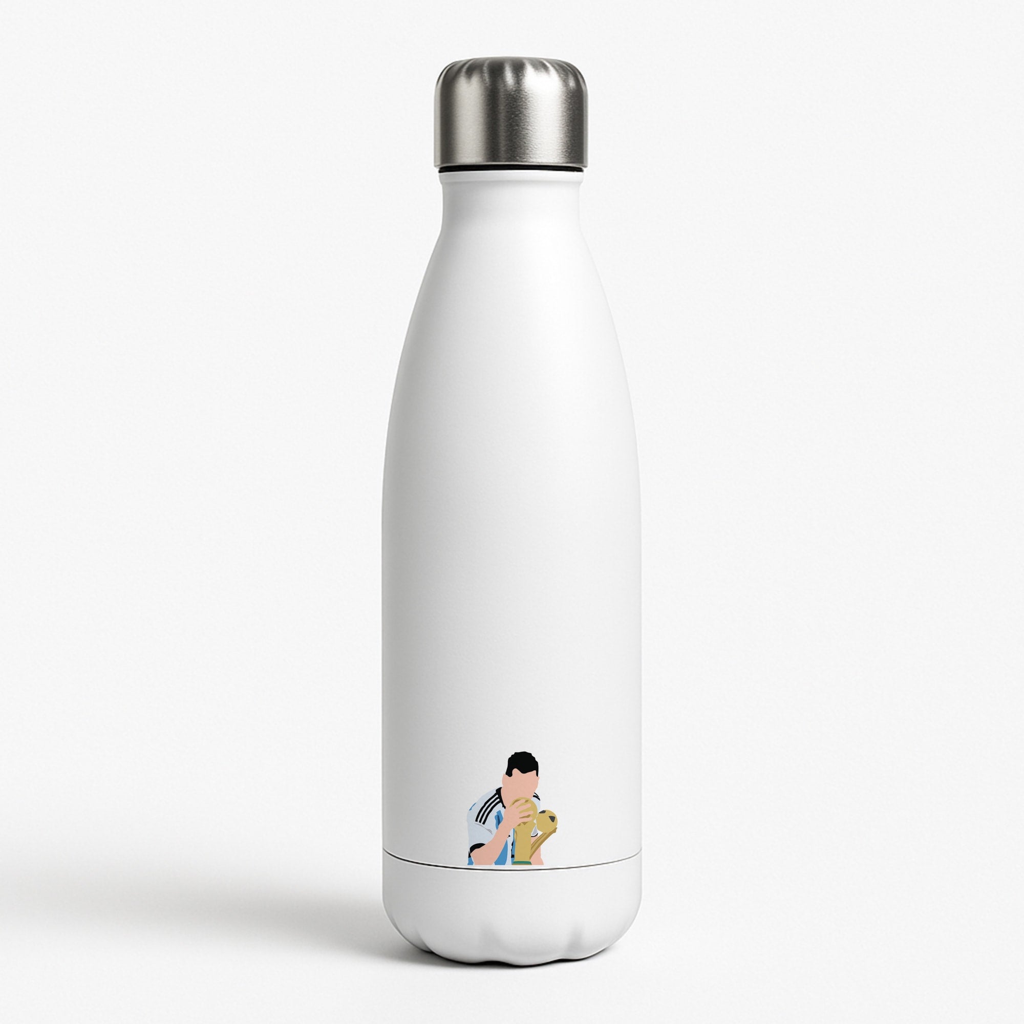 GOAT - Messi White Water Bottle