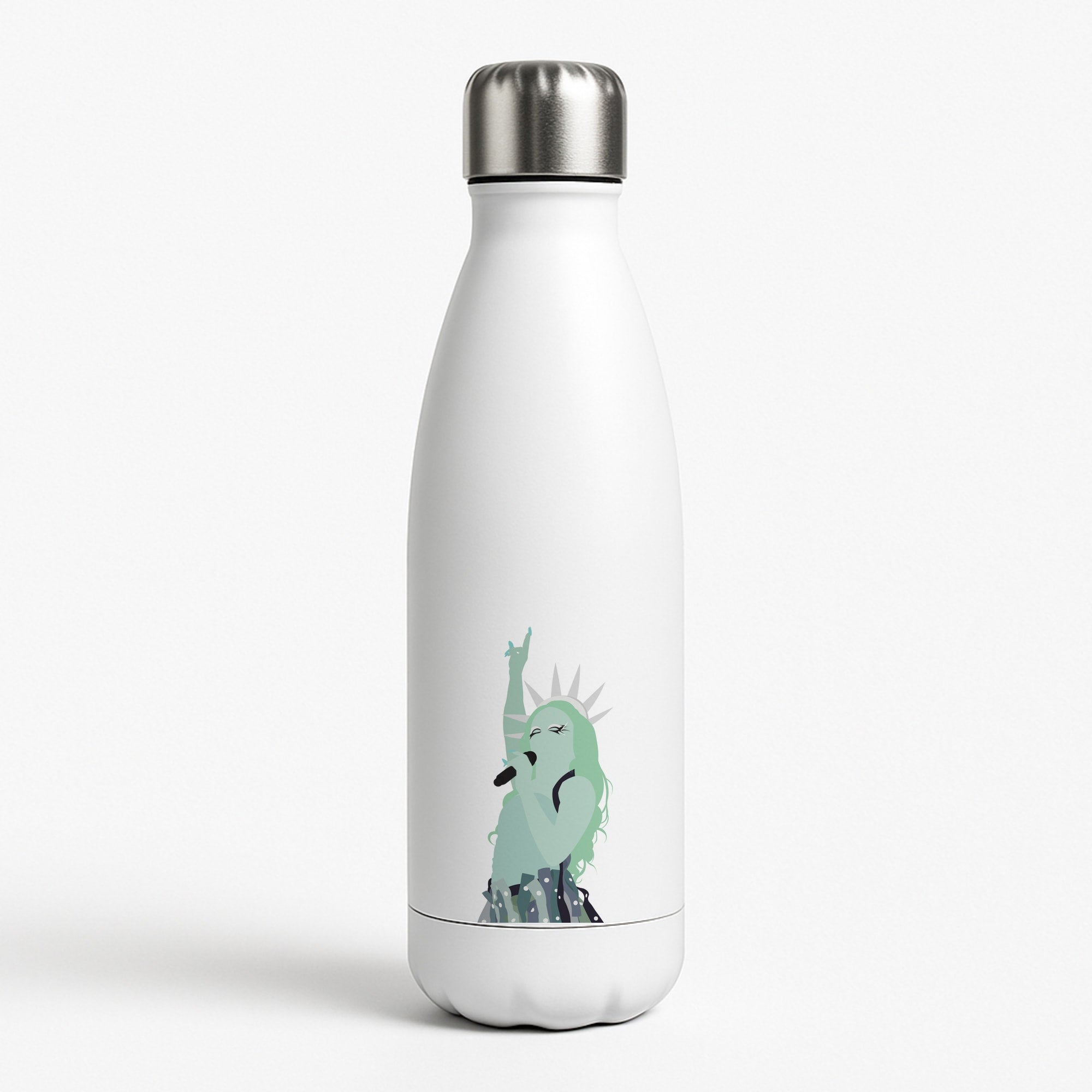 I'd Have To Stop The World White Water Bottle