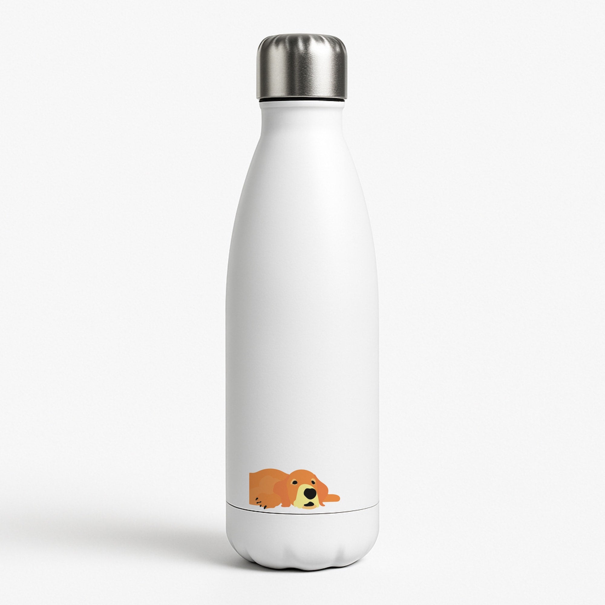 Laying and chilling - Dog Patterns White Water Bottle