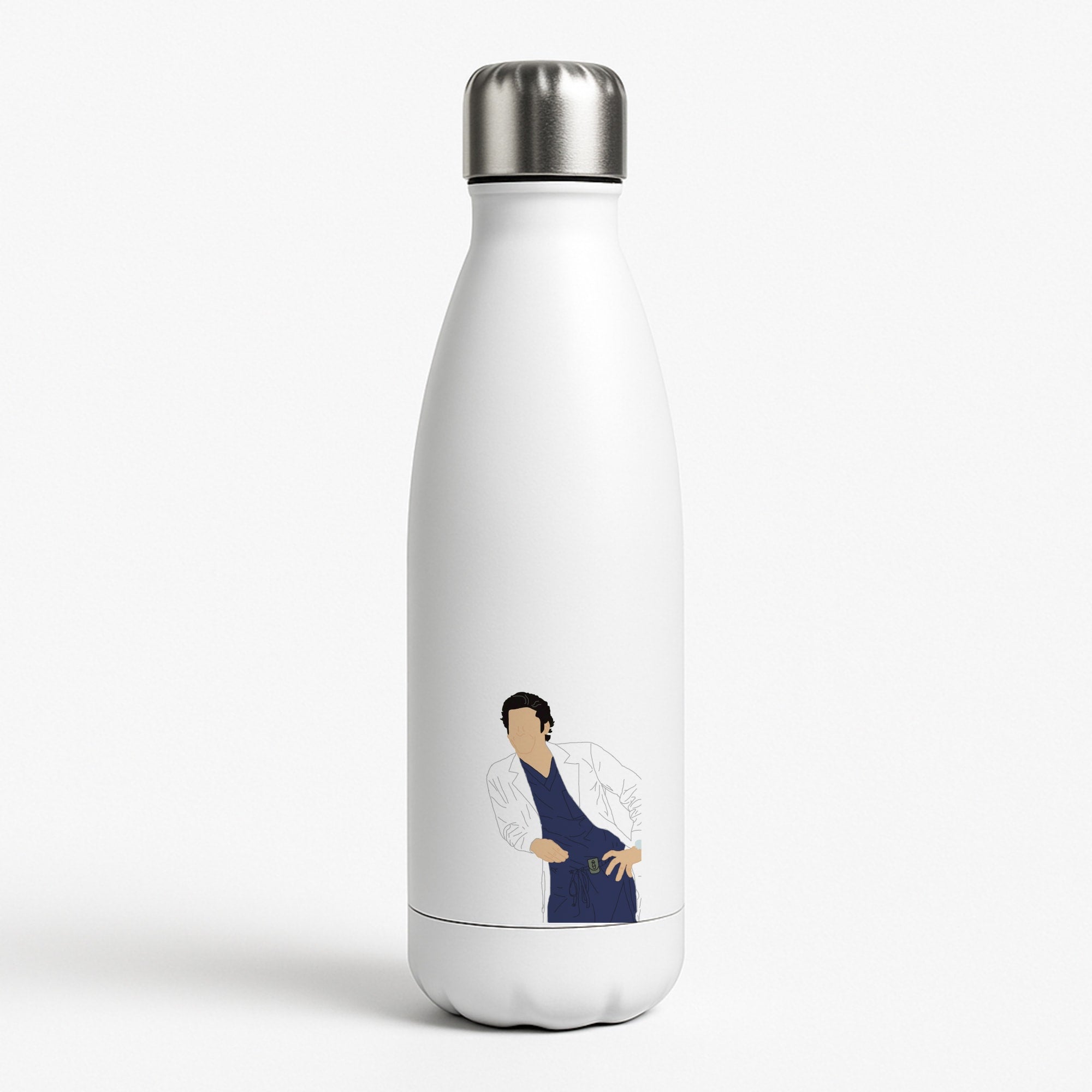 Derek Shepherd - Grey's White Water Bottle