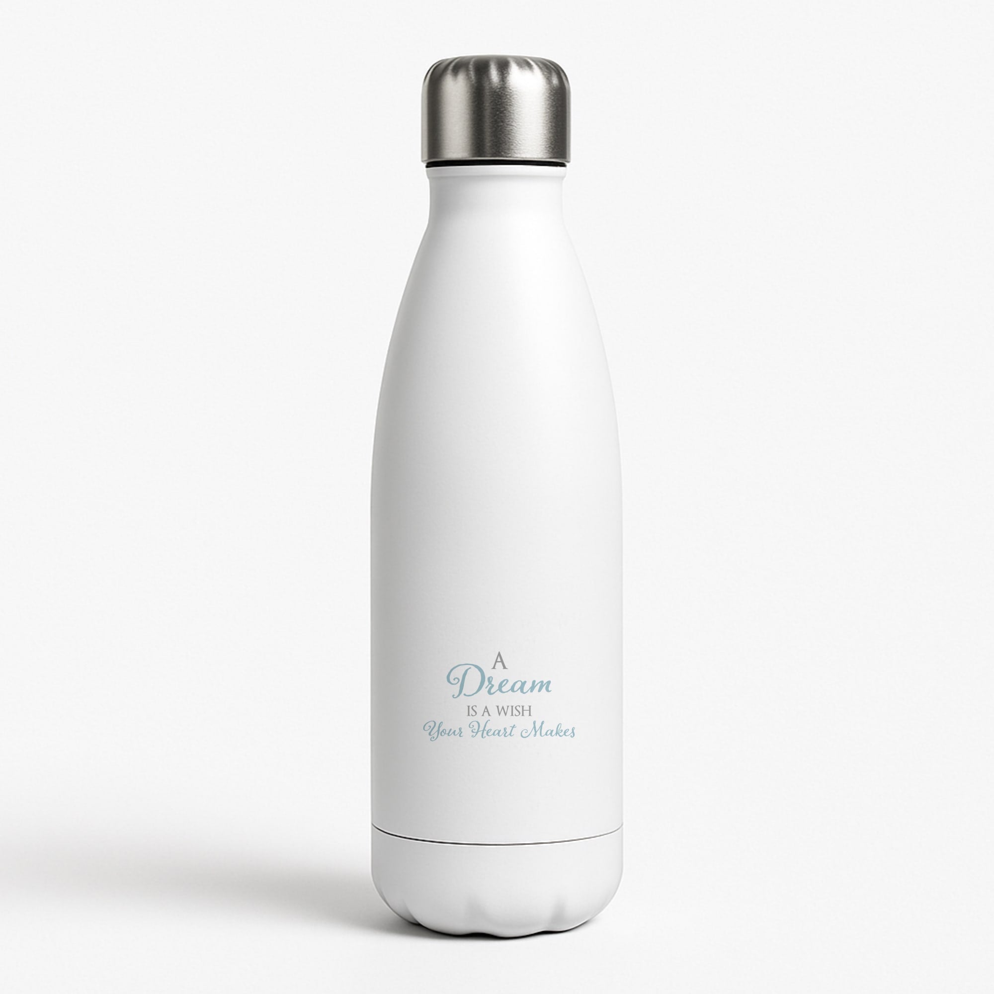 A Dream Is A Wish Your Heart Makes White Water Bottle