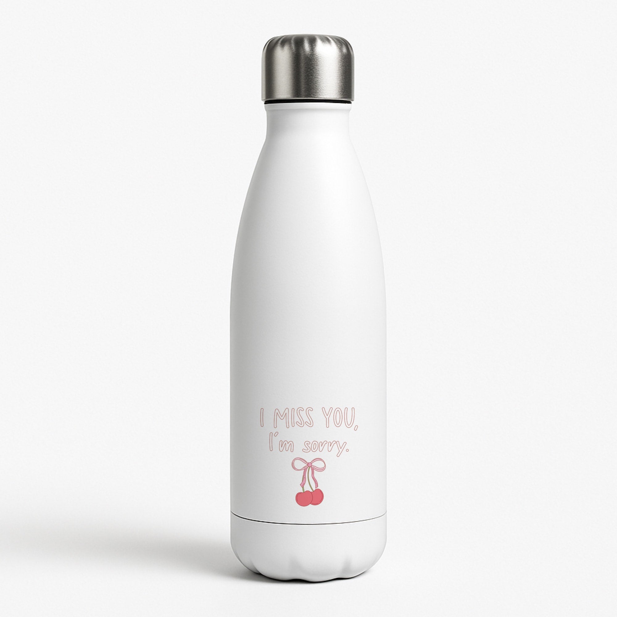 I Miss You , I'm Sorry - Abrams White Water Bottle