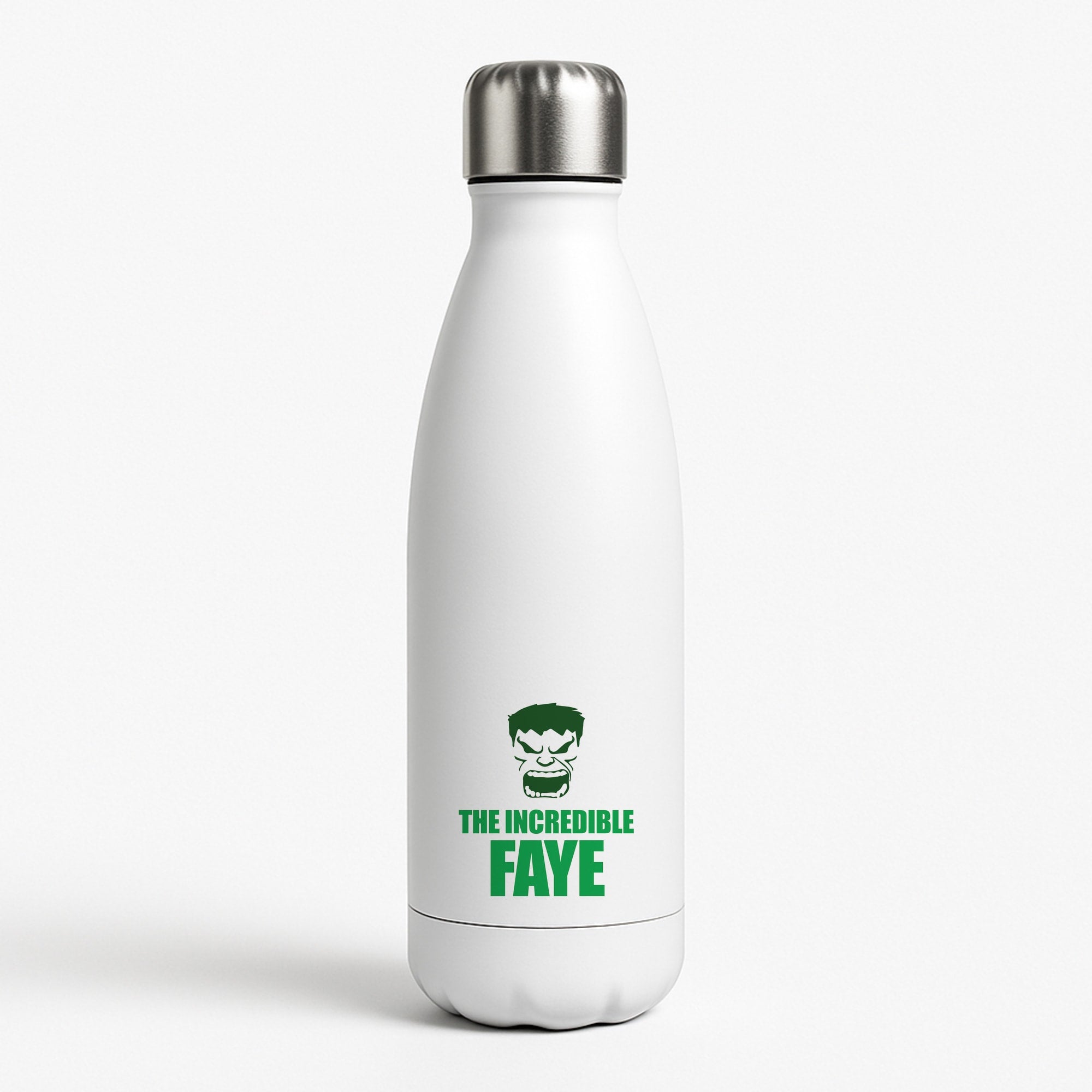 Hulk - Personalised Superhero Comic White Water Bottle