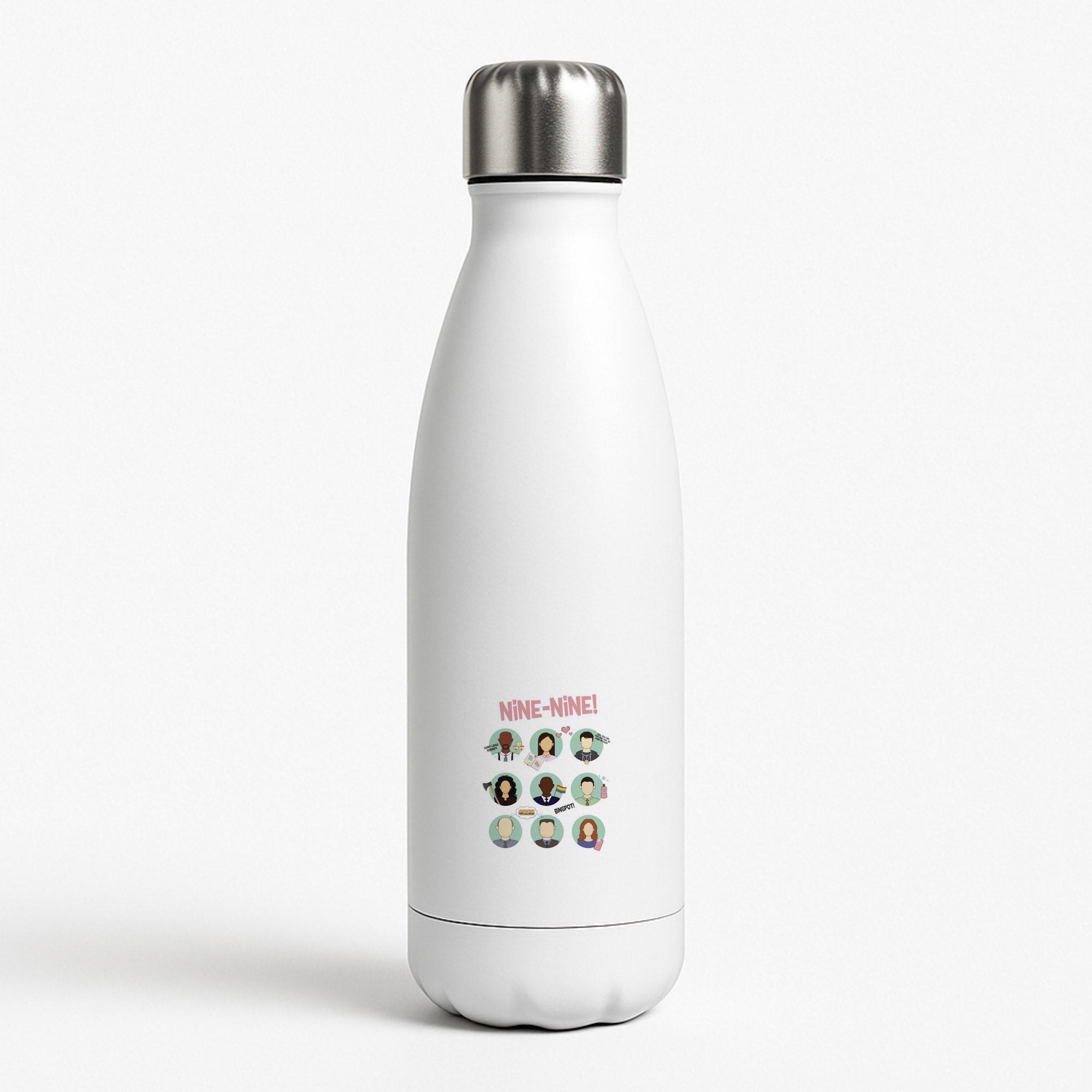 Nine Nine Characters - B99 White Water Bottle