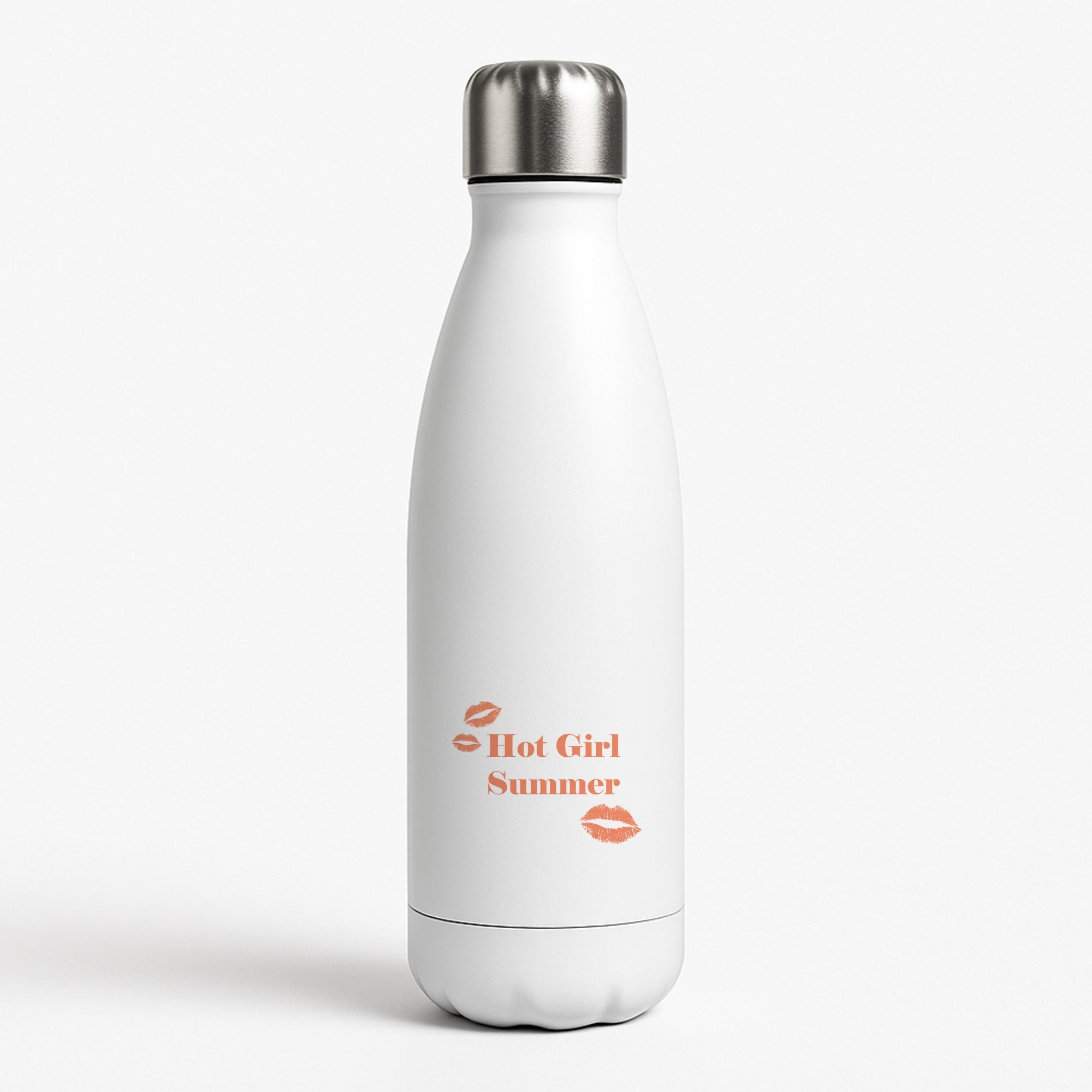 Hot Girl Summer Kisses White Water Bottle