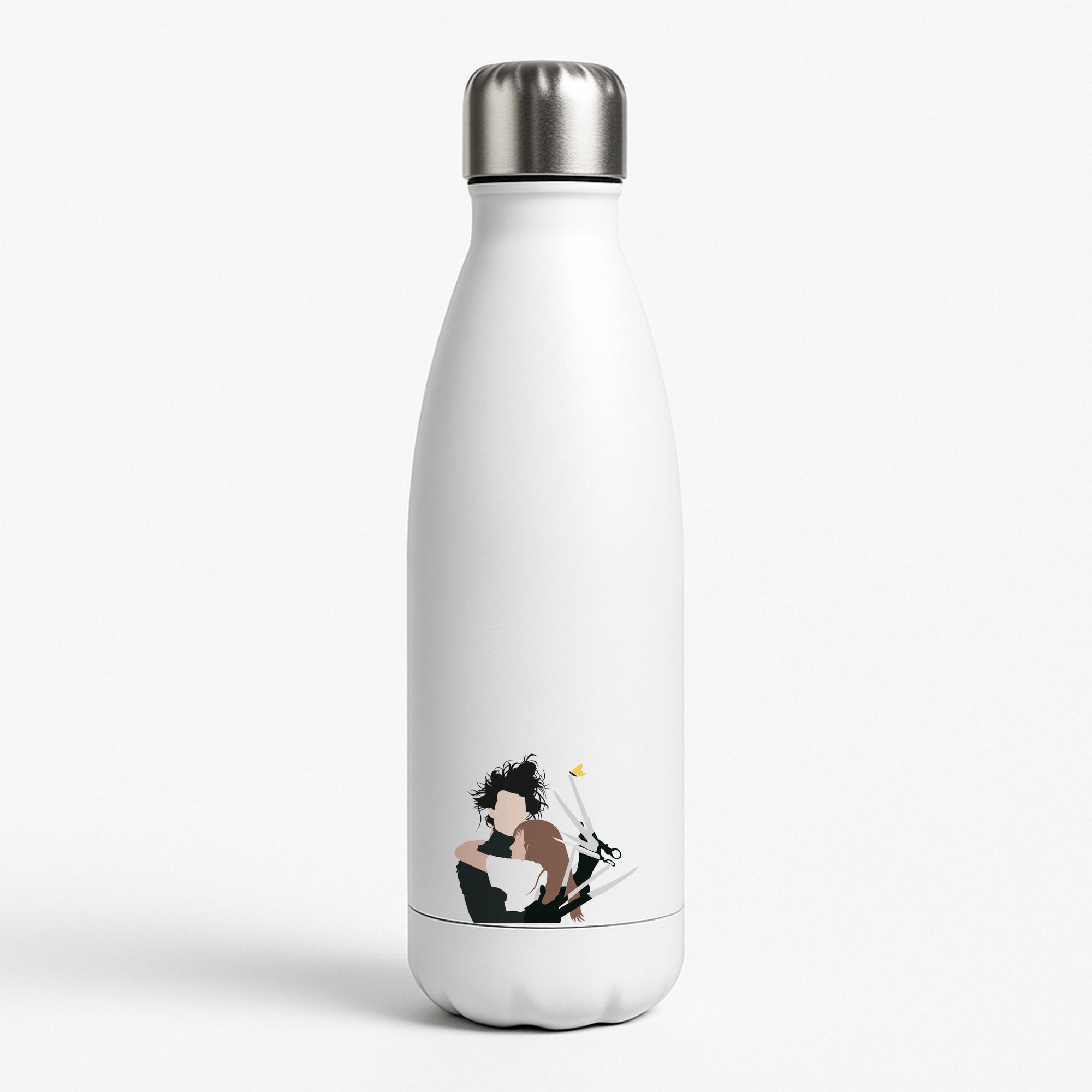 Edward And Kim -Scissorhands White Water Bottle