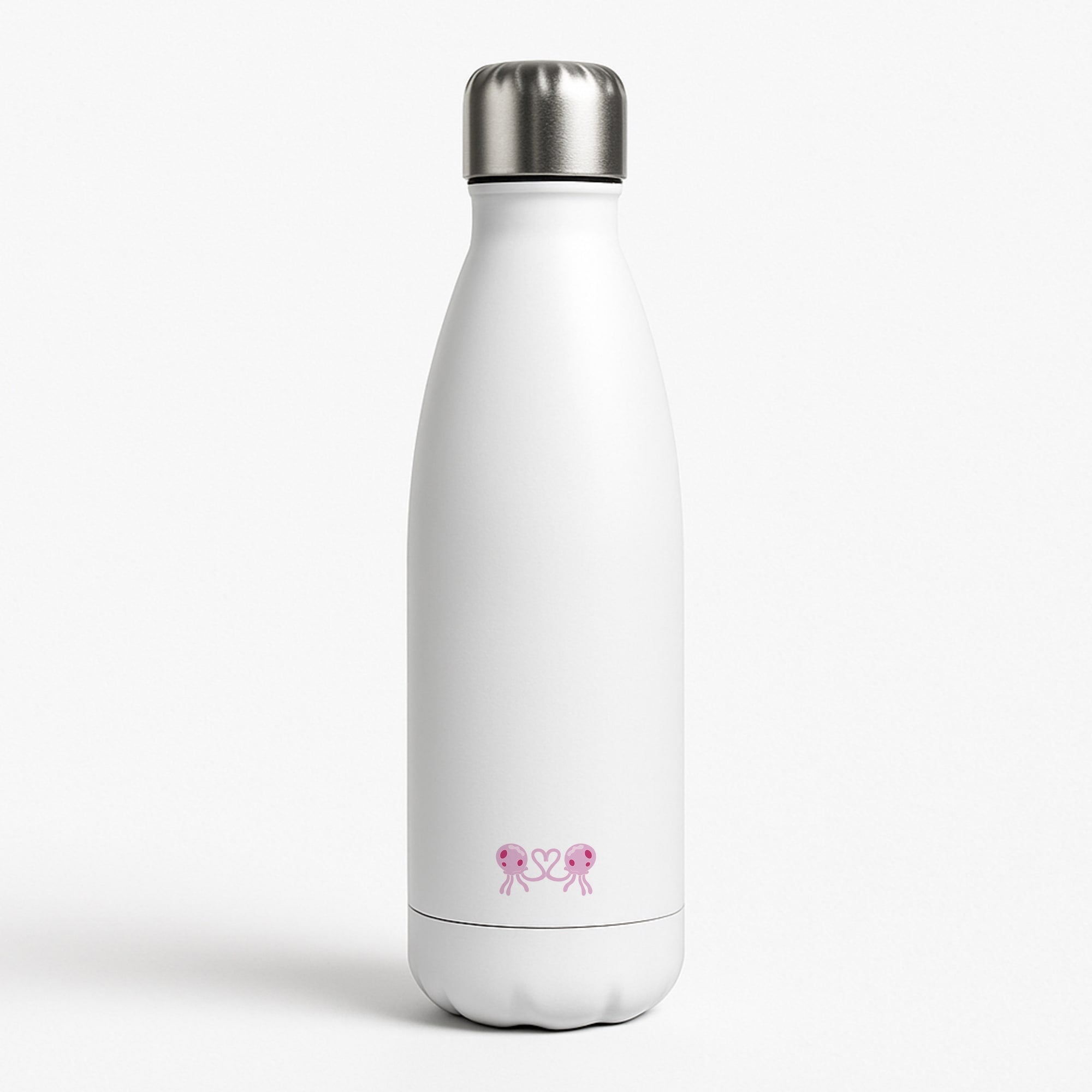 Love Heart White Water Bottle