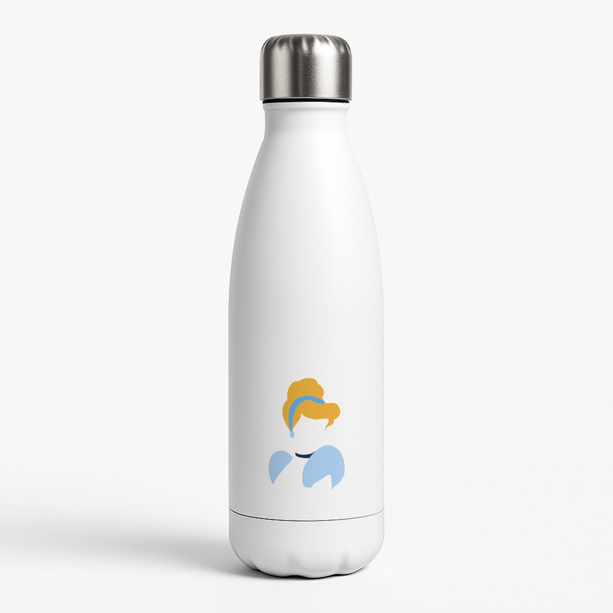 Cinderella White Water Bottle