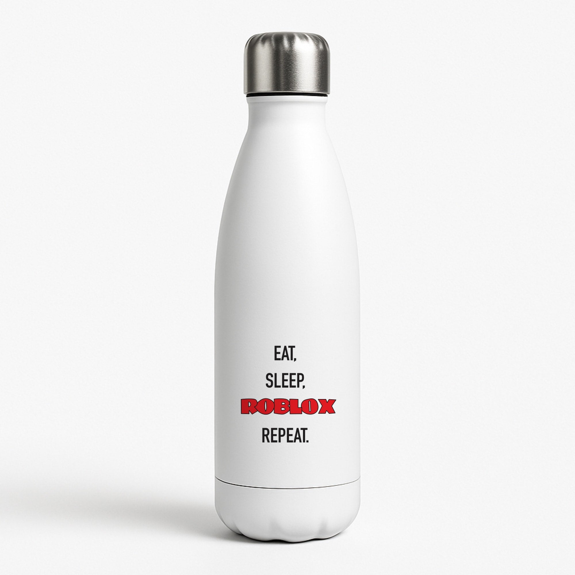 Eat, sleep, repeat White Water Bottle