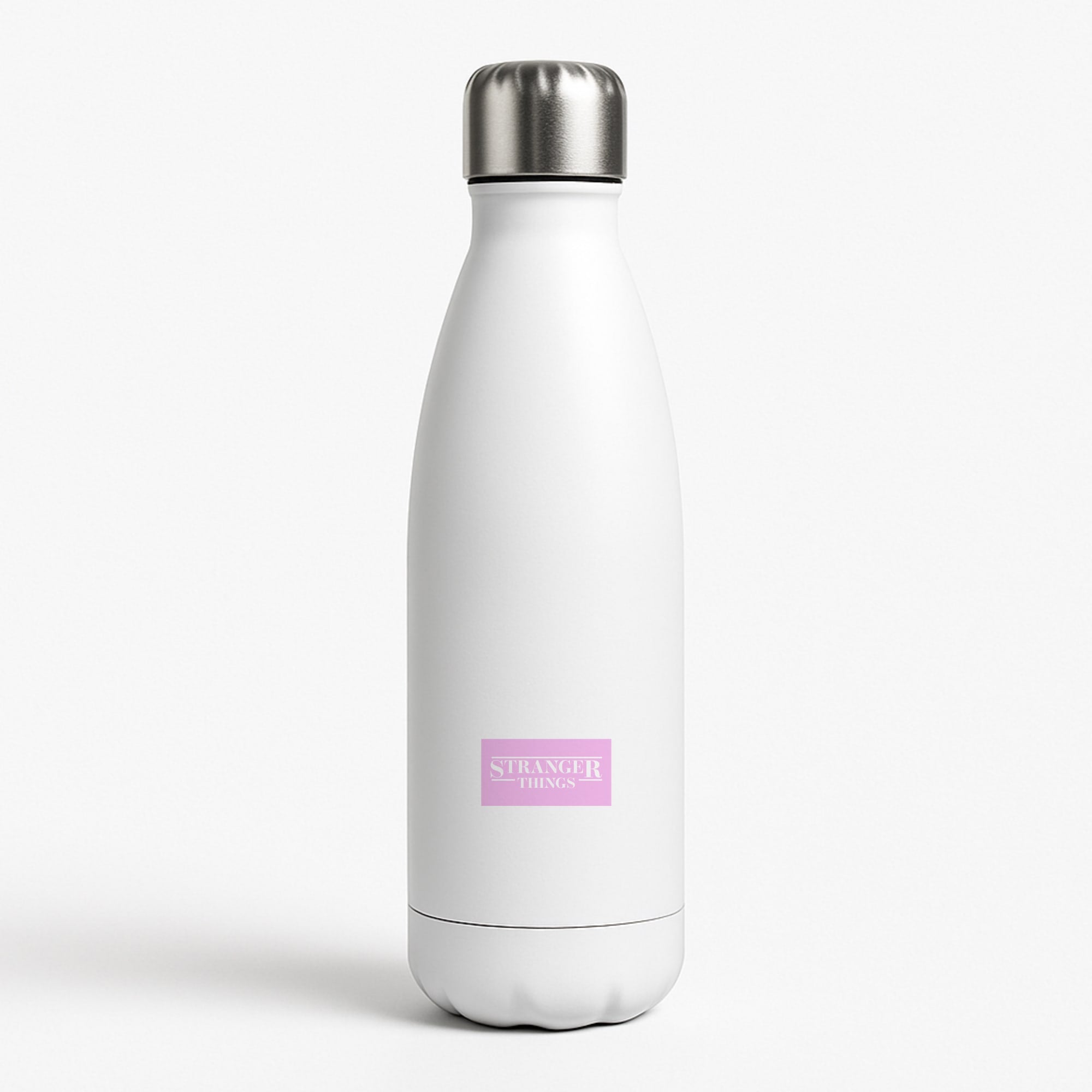 Pink Galaxy Stranger White Water Bottle