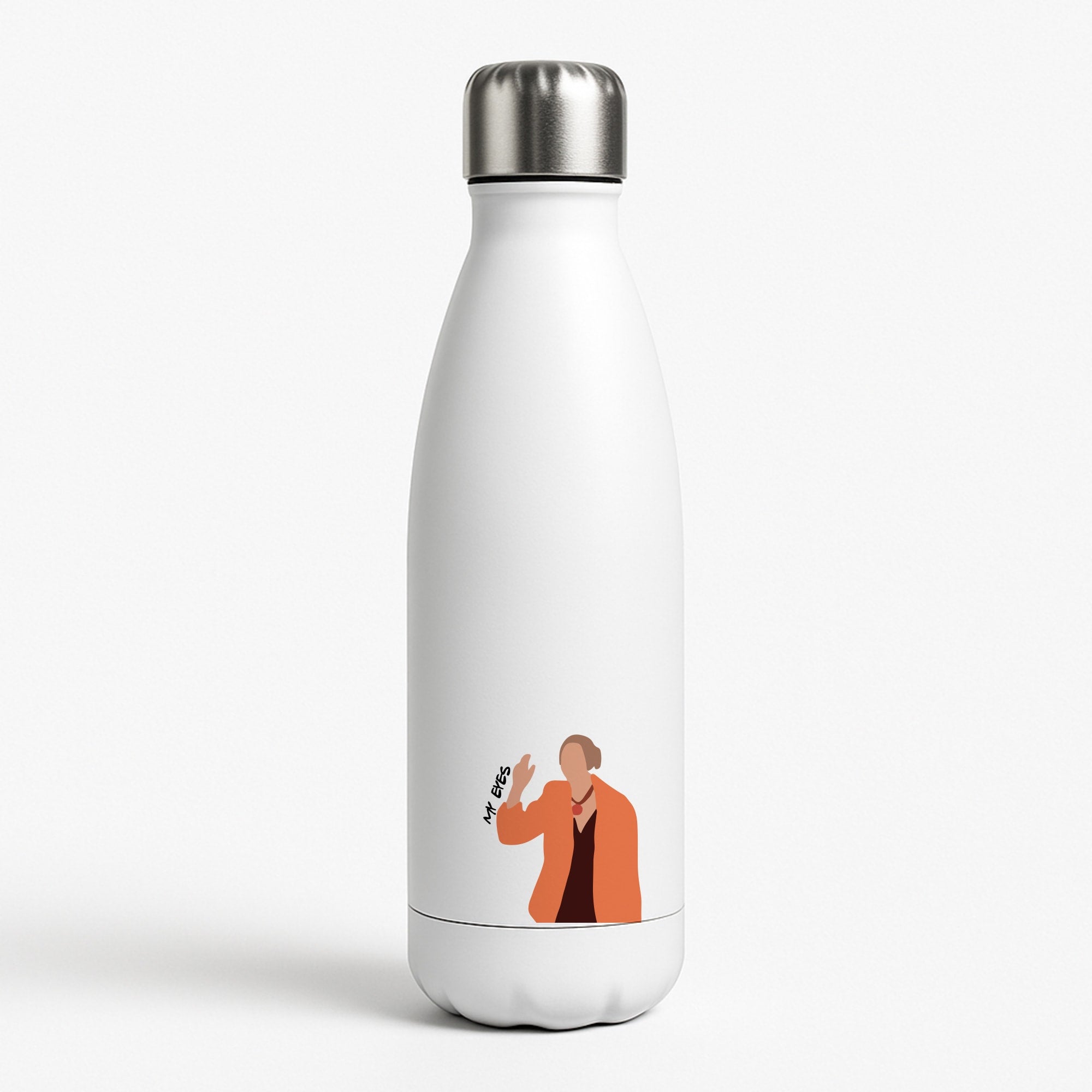 My Eyes White Water Bottle