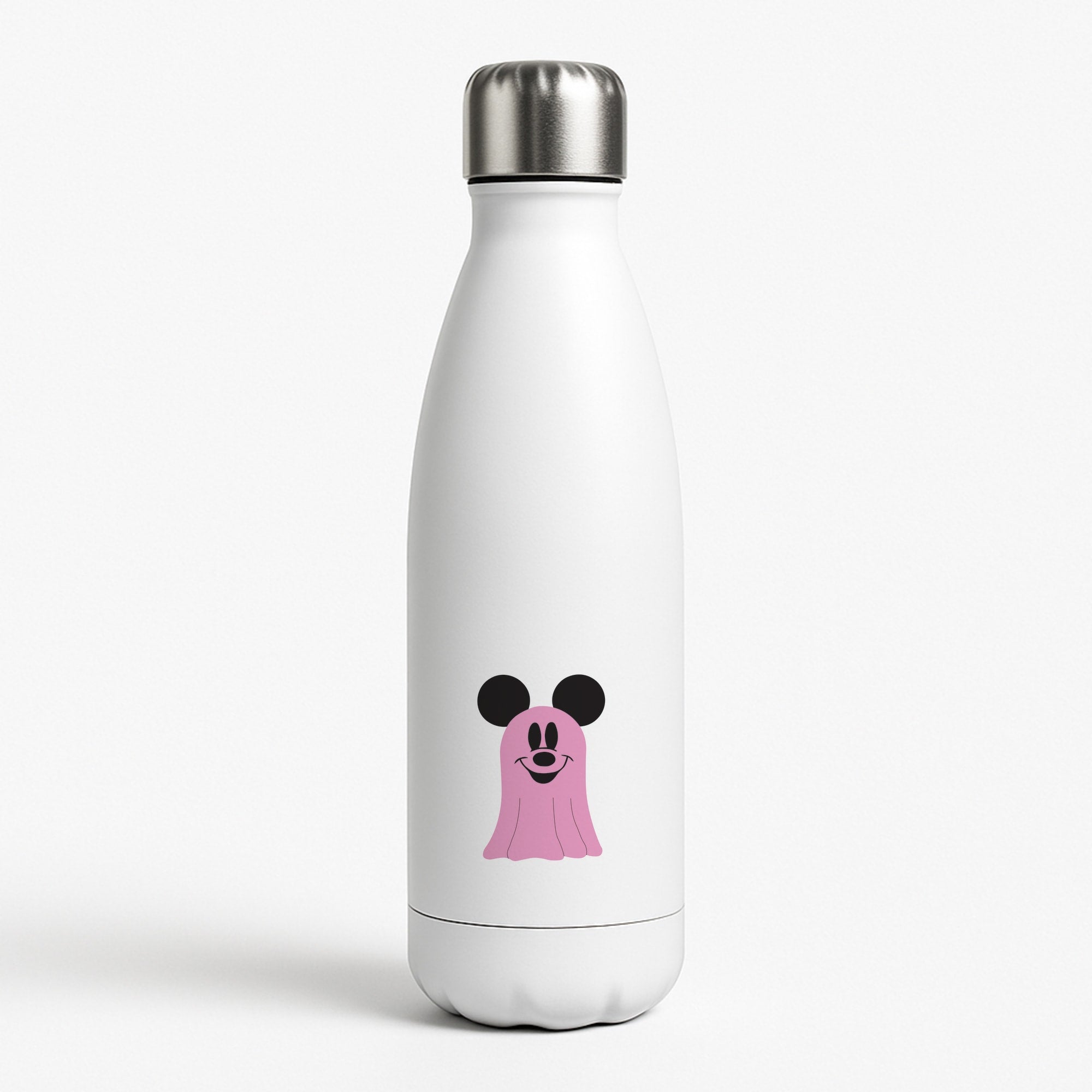 Mouse Ghost Pattern Halloween White Water Bottle