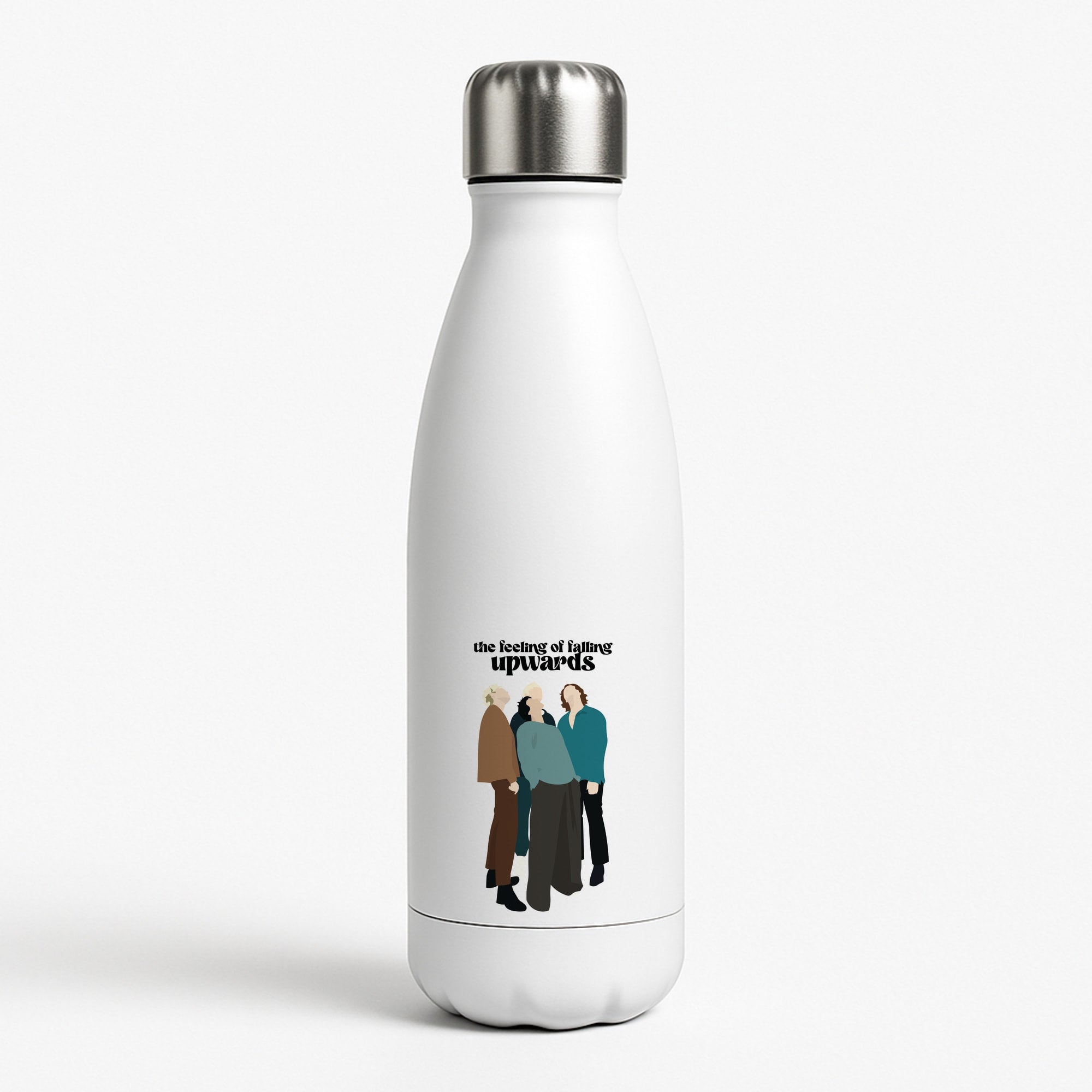 The Feeling Of Falling Upwards White Water Bottle
